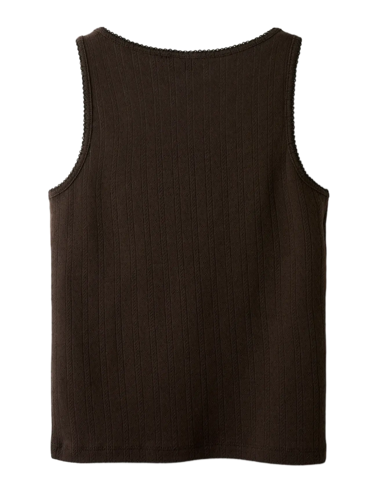 LMTD - NLFLEEDLE TANK SHORT TOP - black coffee - 1