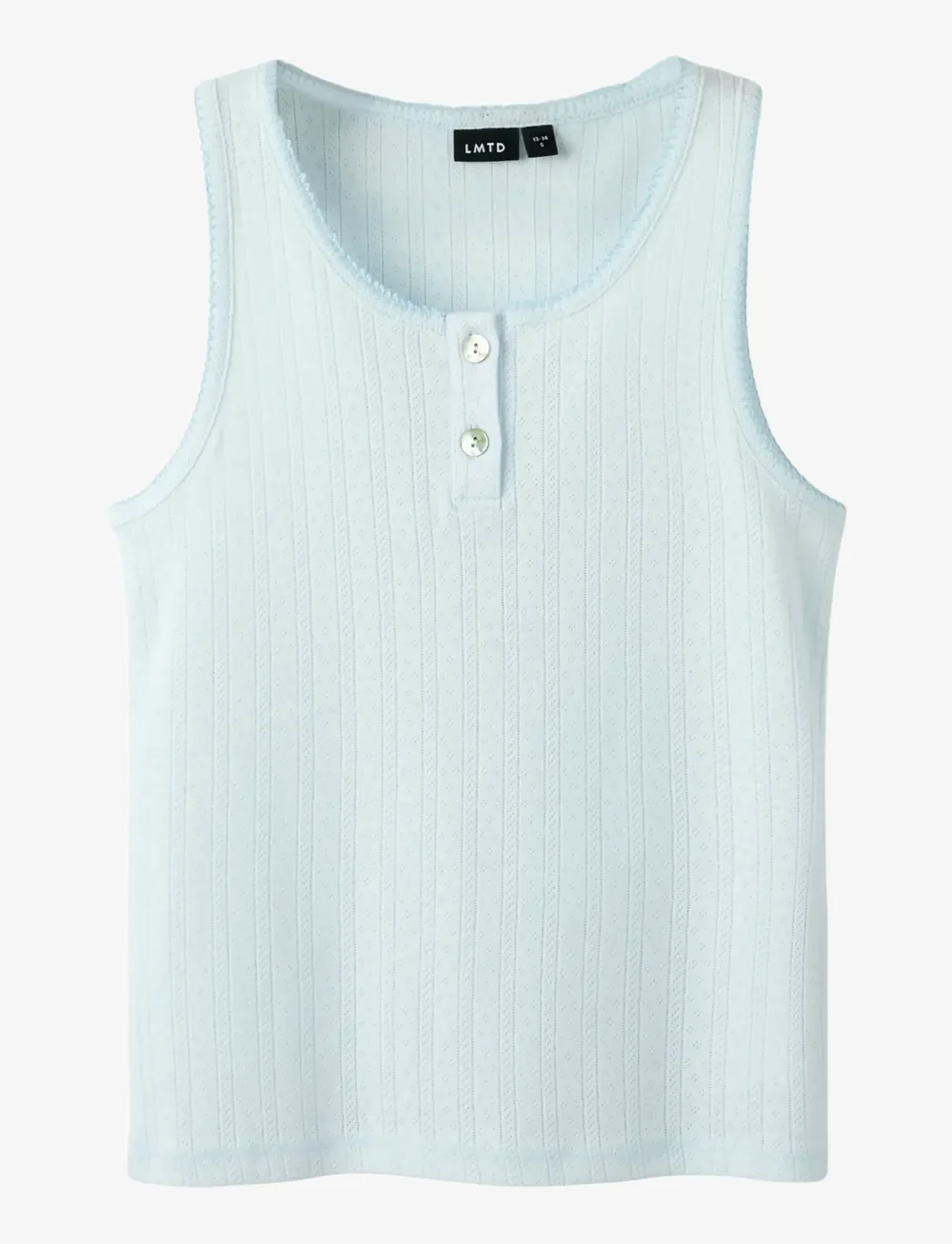 LMTD - NLFLEEDLE TANK SHORT TOP - linnen - ice melt - 0
