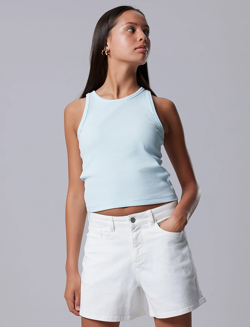 LMTD - NLFLEEDLE TANK SHORT TOP - Õlapaeltega topid - ice melt - 0