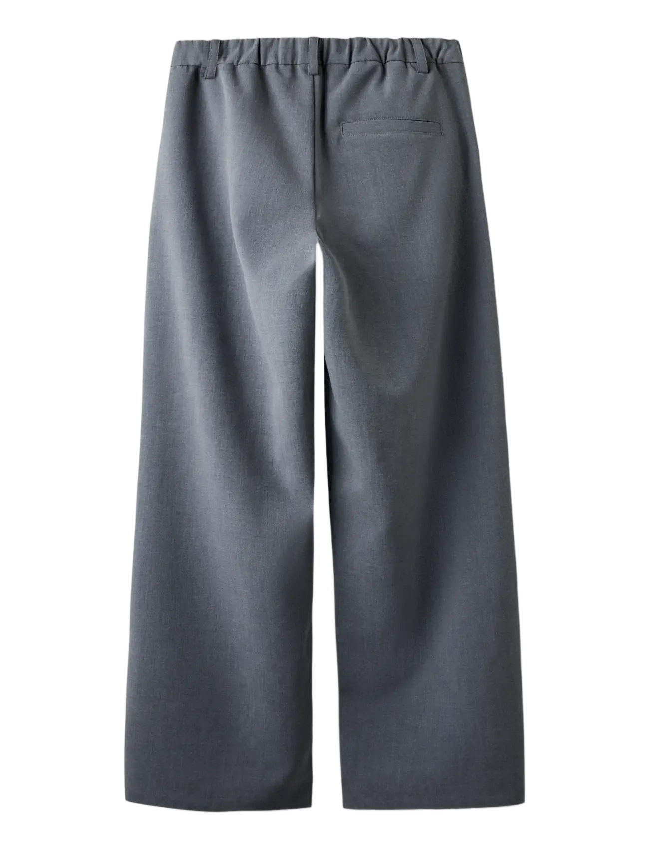 LMTD - NLFLUIS NW PLEAT WIDE PANT - trousers - grey melange - 2