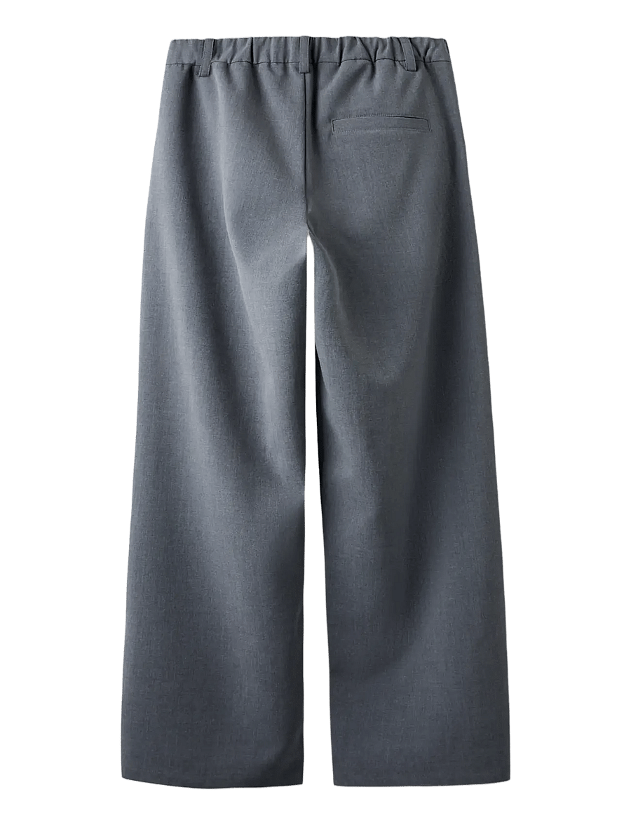 LMTD - NLFLUIS NW PLEAT WIDE PANT - einkaufen nach alter von - grey melange - 2