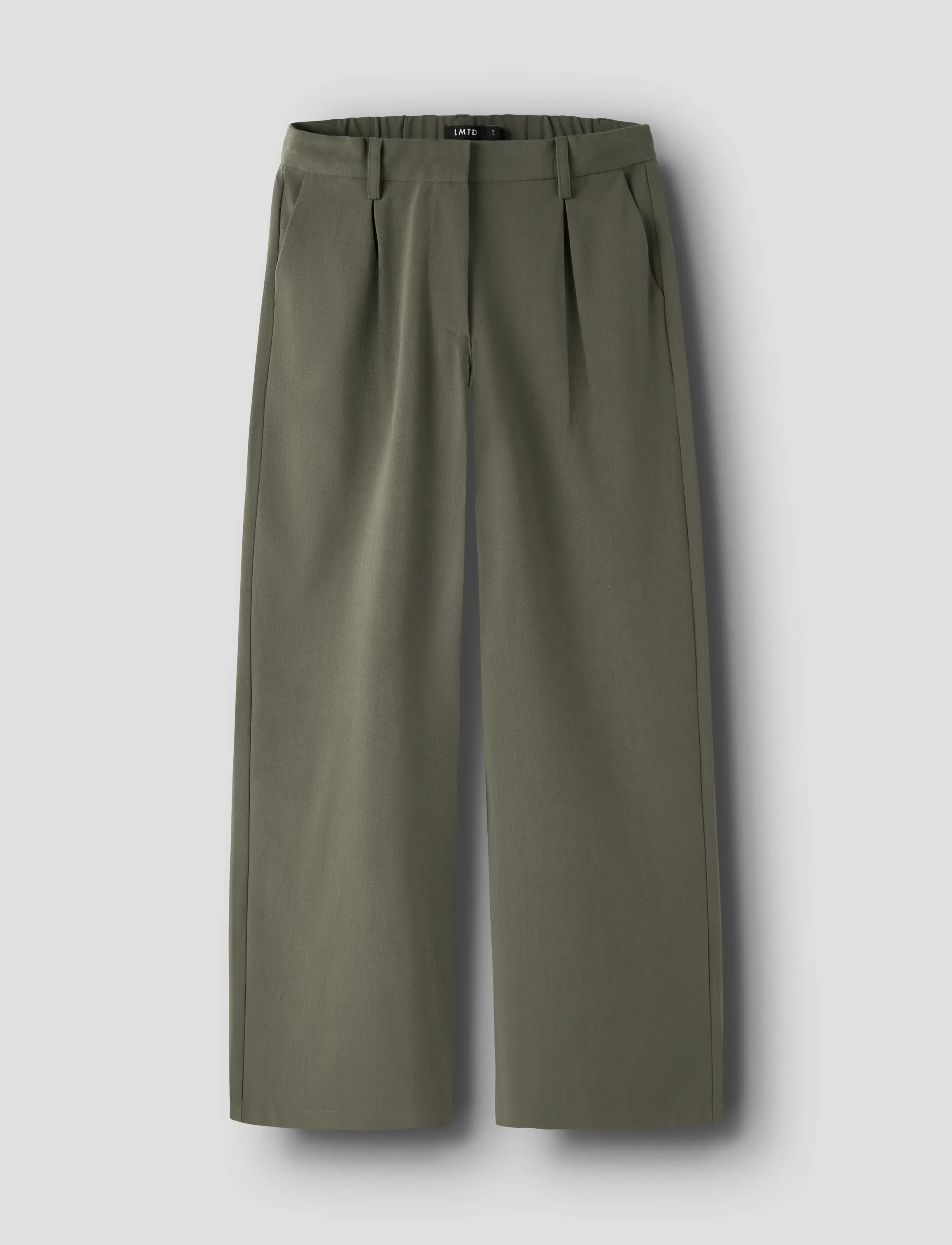 LMTD NLFLUIS NW PLEAT WIDE PANT - Hosen - KALAMATA / khaki/green