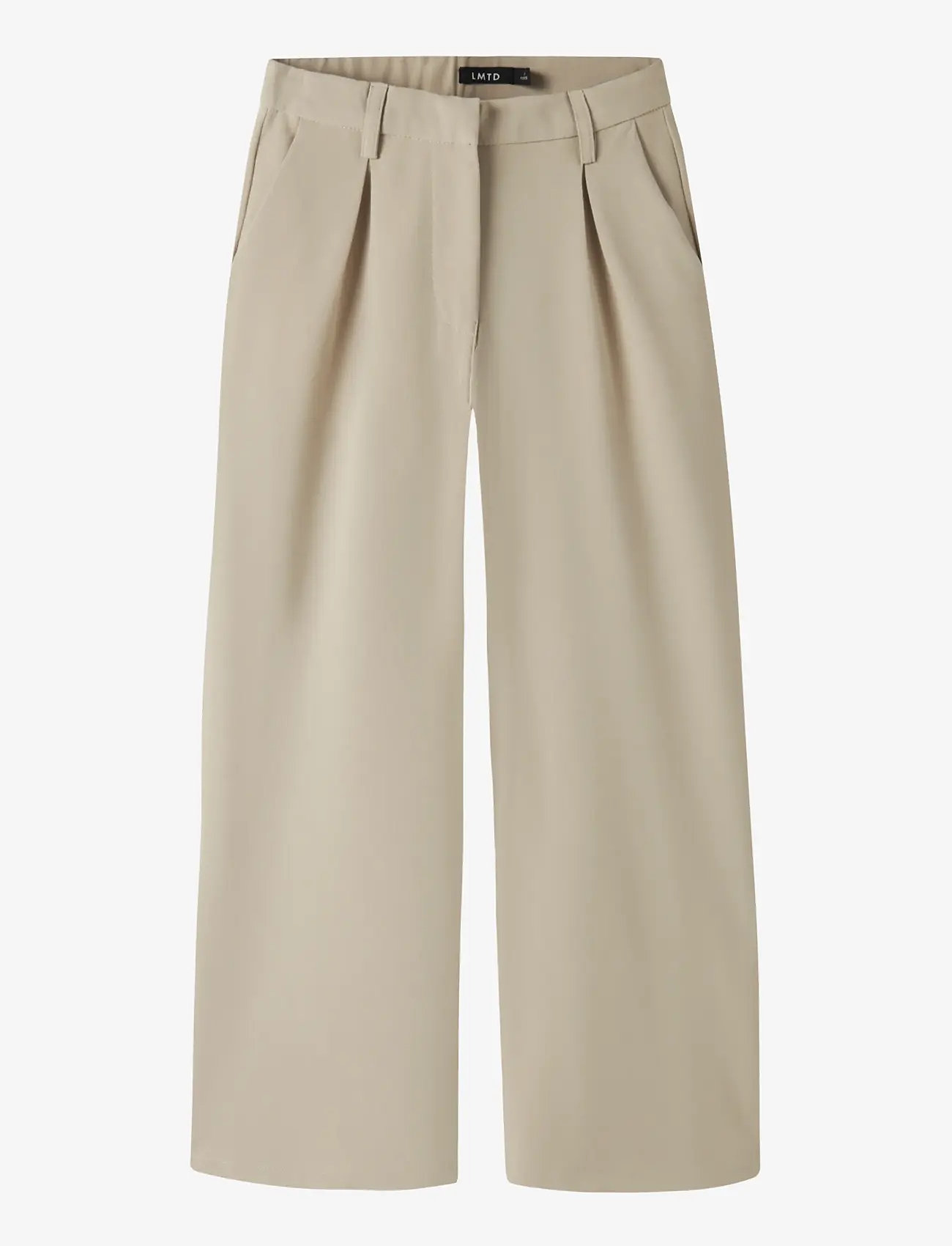 LMTD - NLFLUIS NW PLEAT WIDE PANT - einkaufen nach alter von - white pepper - 1