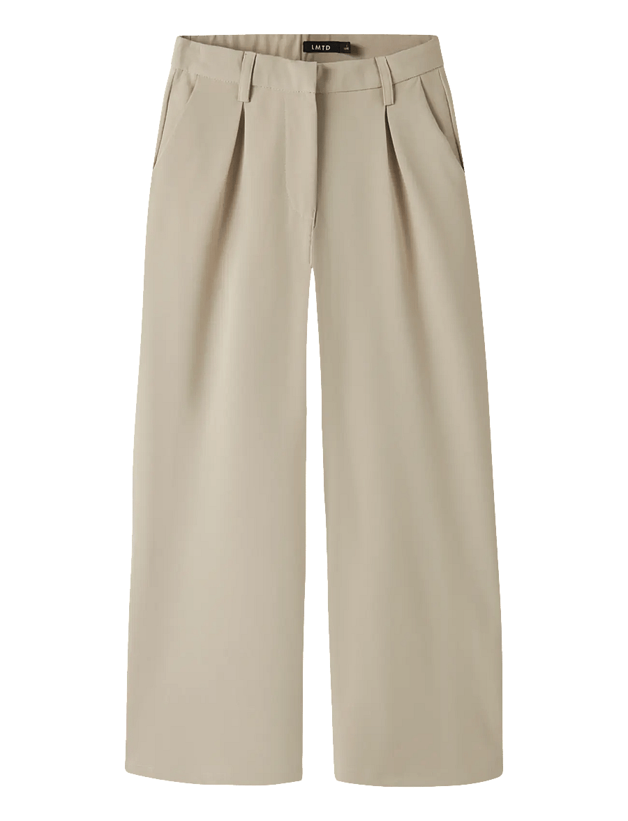 LMTD - NLFLUIS NW PLEAT WIDE PANT - einkaufen nach alter von - white pepper - 1