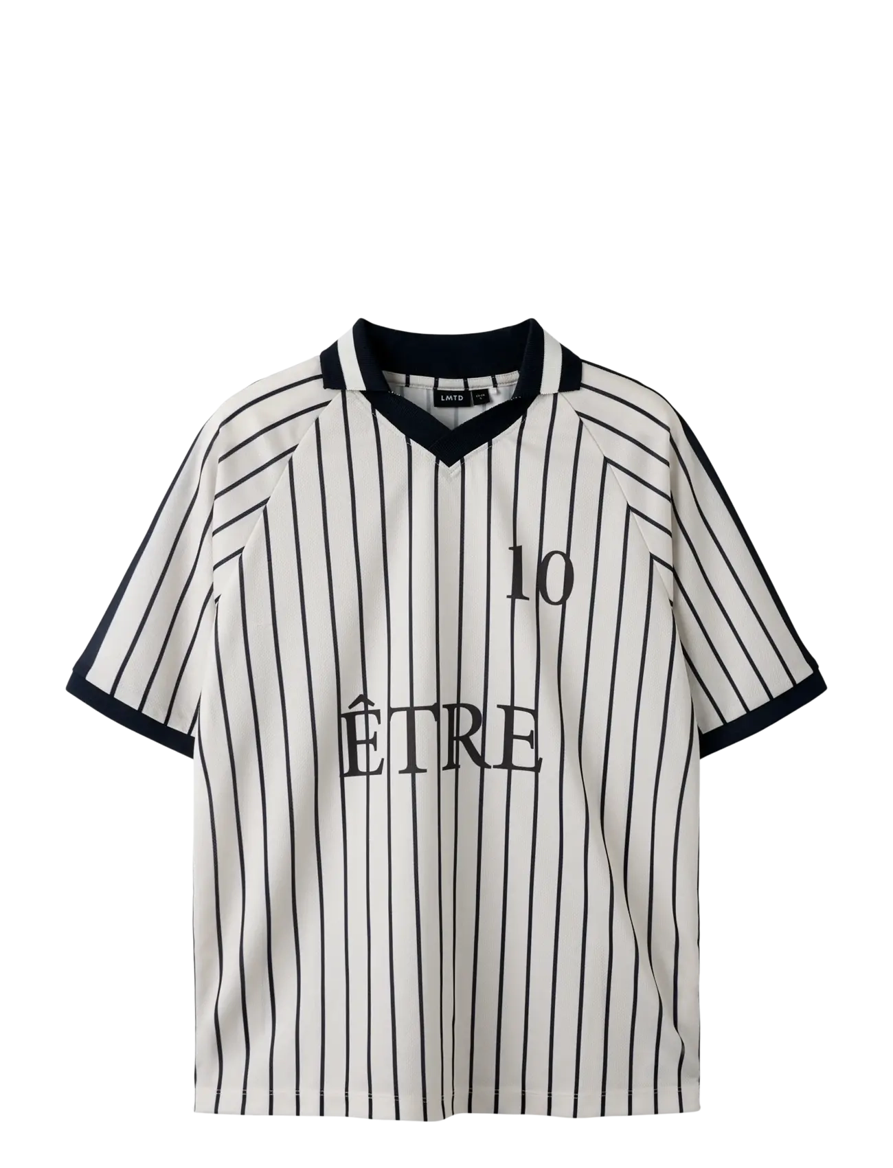 LMTD NLNHACLUB SS FOOTBALL L POLO - T-shirts - DARK SAPPHIRE / cream