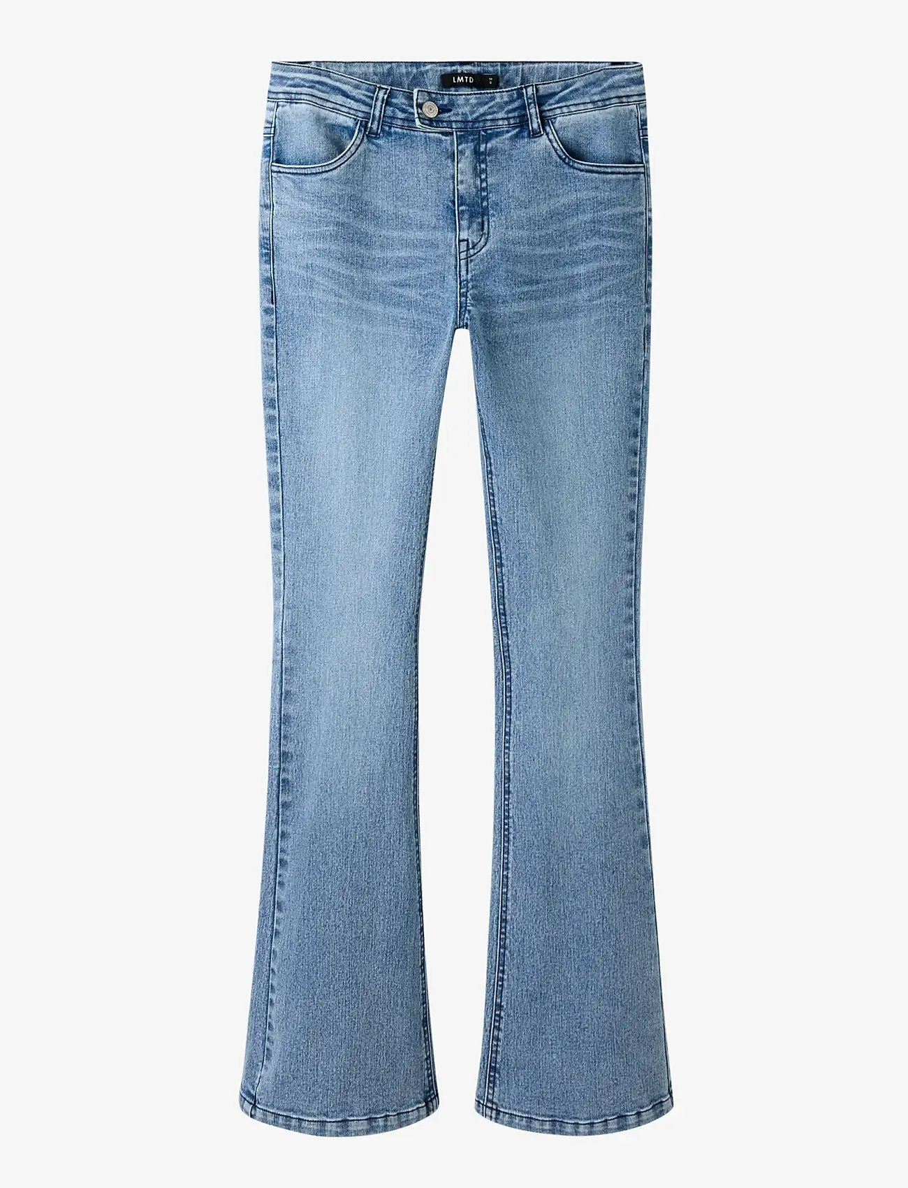 LMTD - NLFRARS DNM LW S FLARED PANT - bootcut jeans - light blue denim - 0