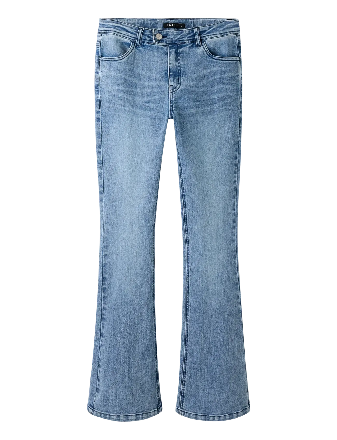 LMTD NLFRARS DNM LW S FLARED PANT - Bootcut jeans - LIGHT BLUE DENIM / blue