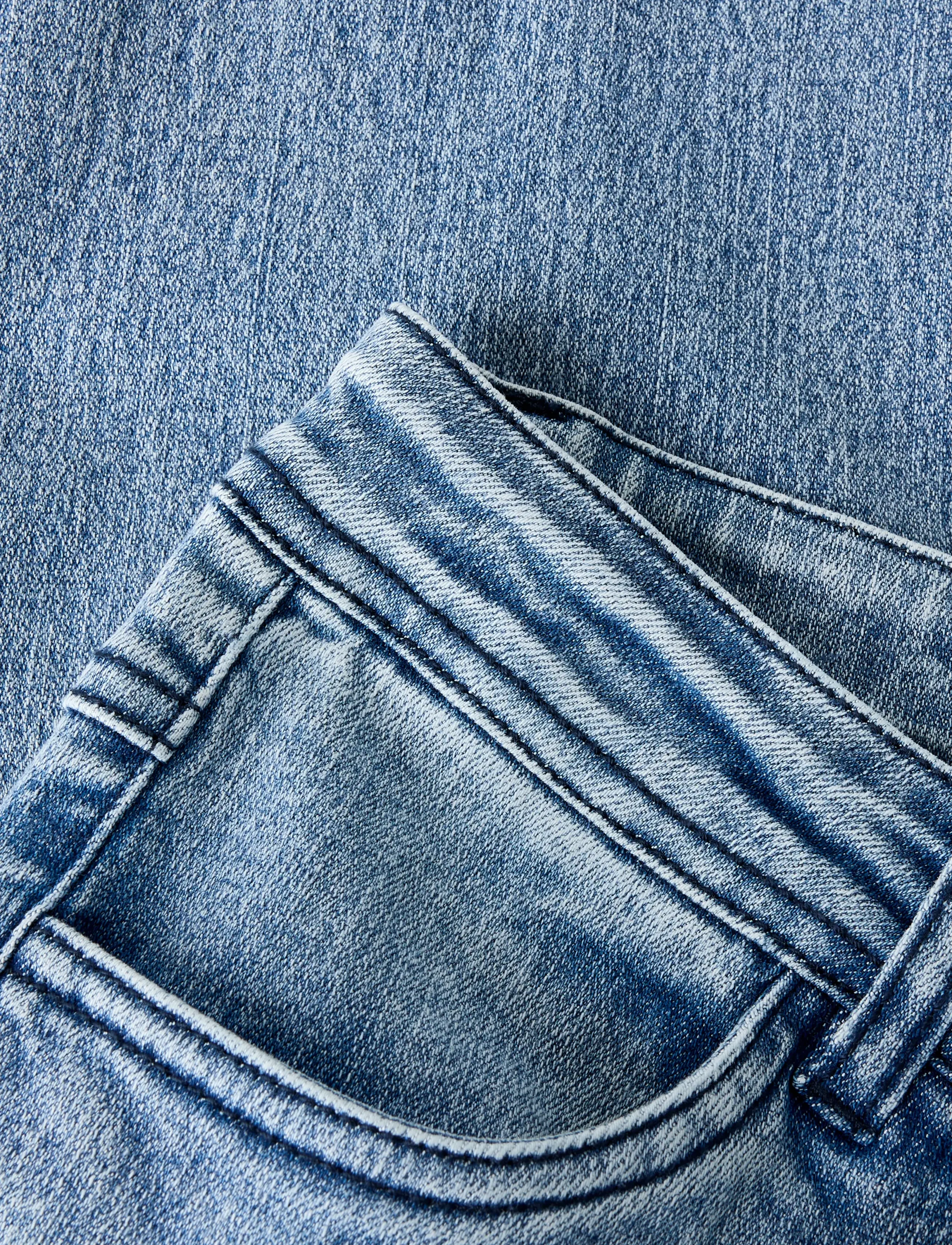 LMTD - NLFRARS DNM LW S FLARED PANT - bootcut-farkut - light blue denim - 3