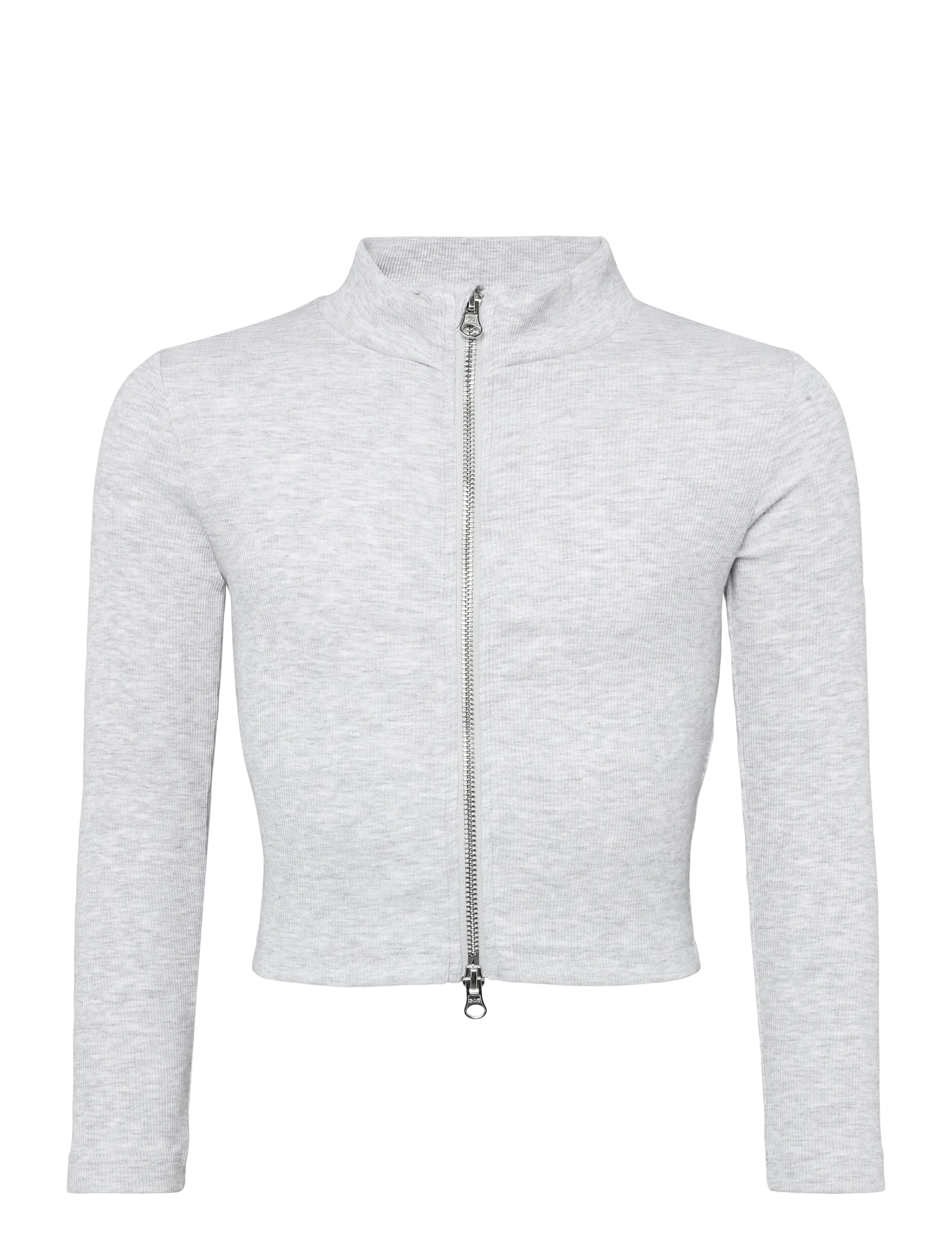 LMTD NLFHINAJA LS SHORT S ZIP CARDIGAN - Nach Größe einkaufen - LIGHT GREY MELANGE / grey