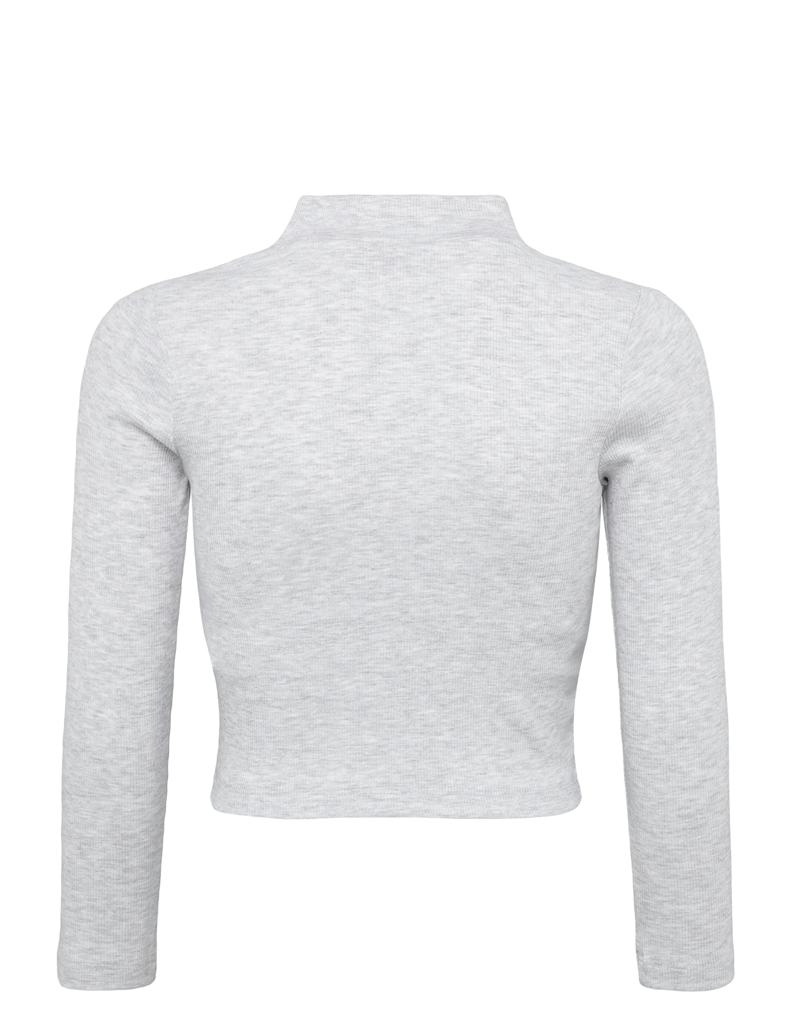LMTD - NLFHINAJA LS SHORT S ZIP CARDIGAN - cardigans - light grey melange - 1