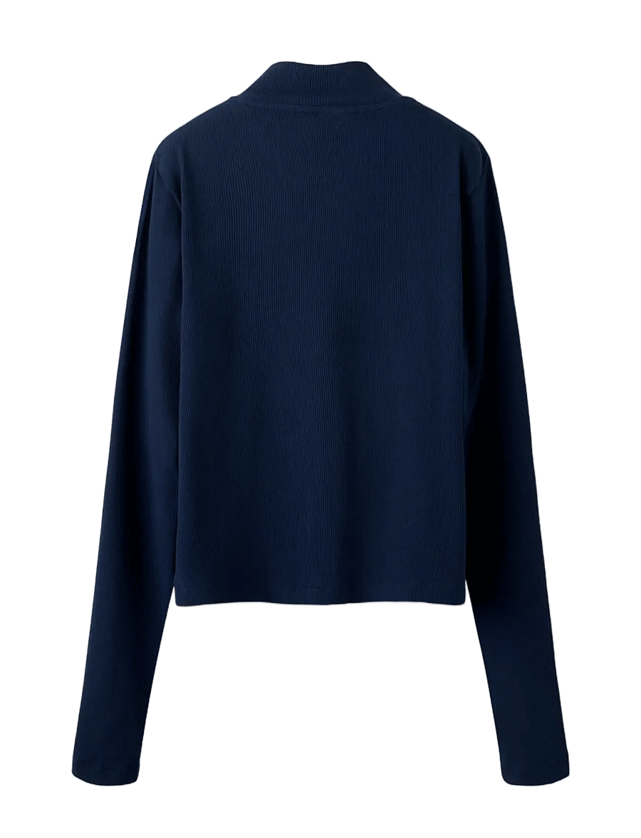 LMTD - NLFHINAJA LS SHORT S ZIP CARDIGAN - cardigans - navy blazer - 1