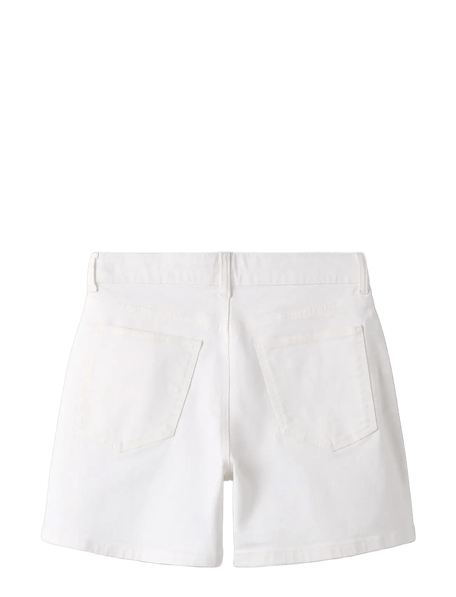 LMTD - NLFBICE TWI NW MOM LC SHORTS NOOS - džinsa šorti - bright white - 1