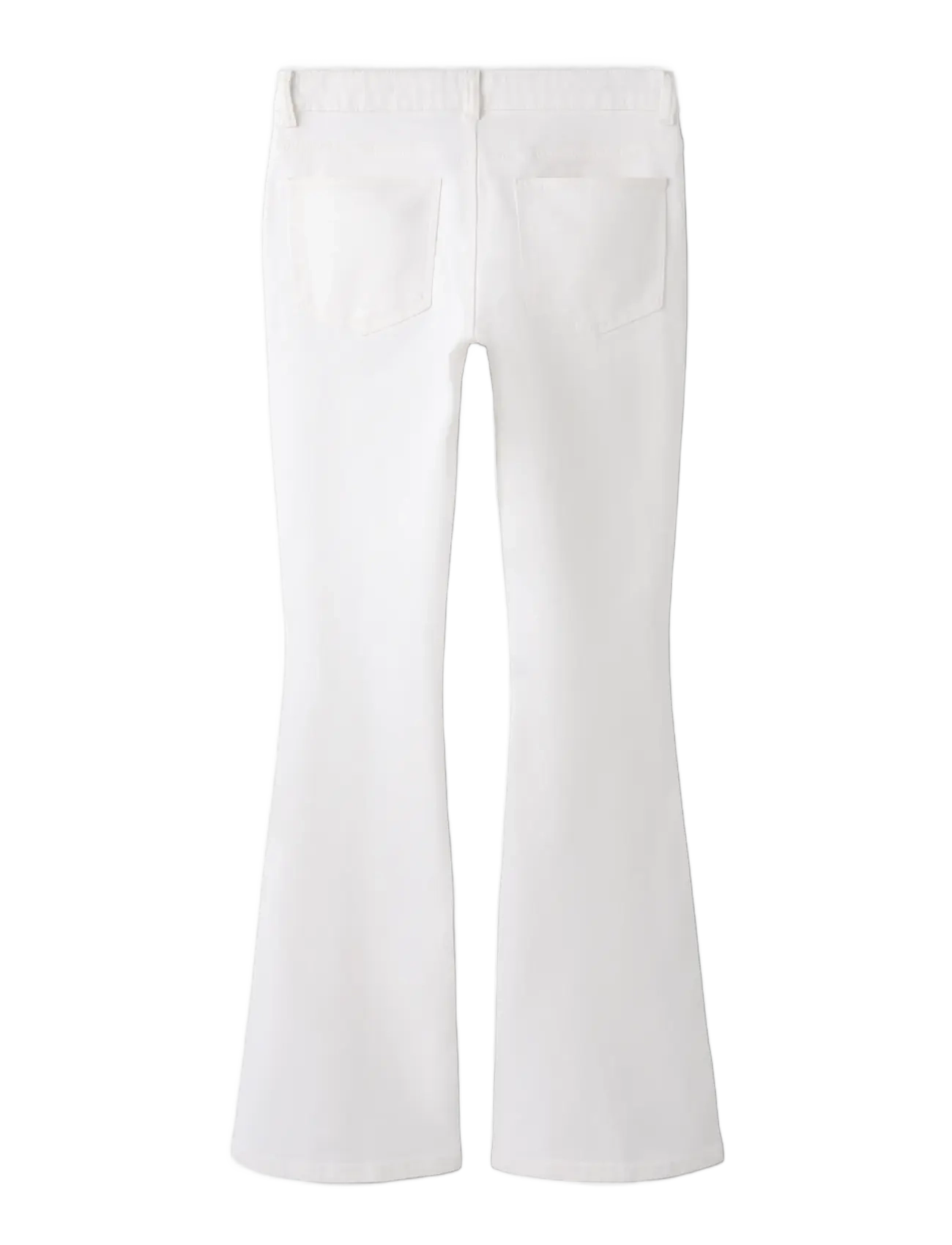 LMTD - NLFBICE TWI LW S FLARED PANT - bootcut jeans - bright white - 1