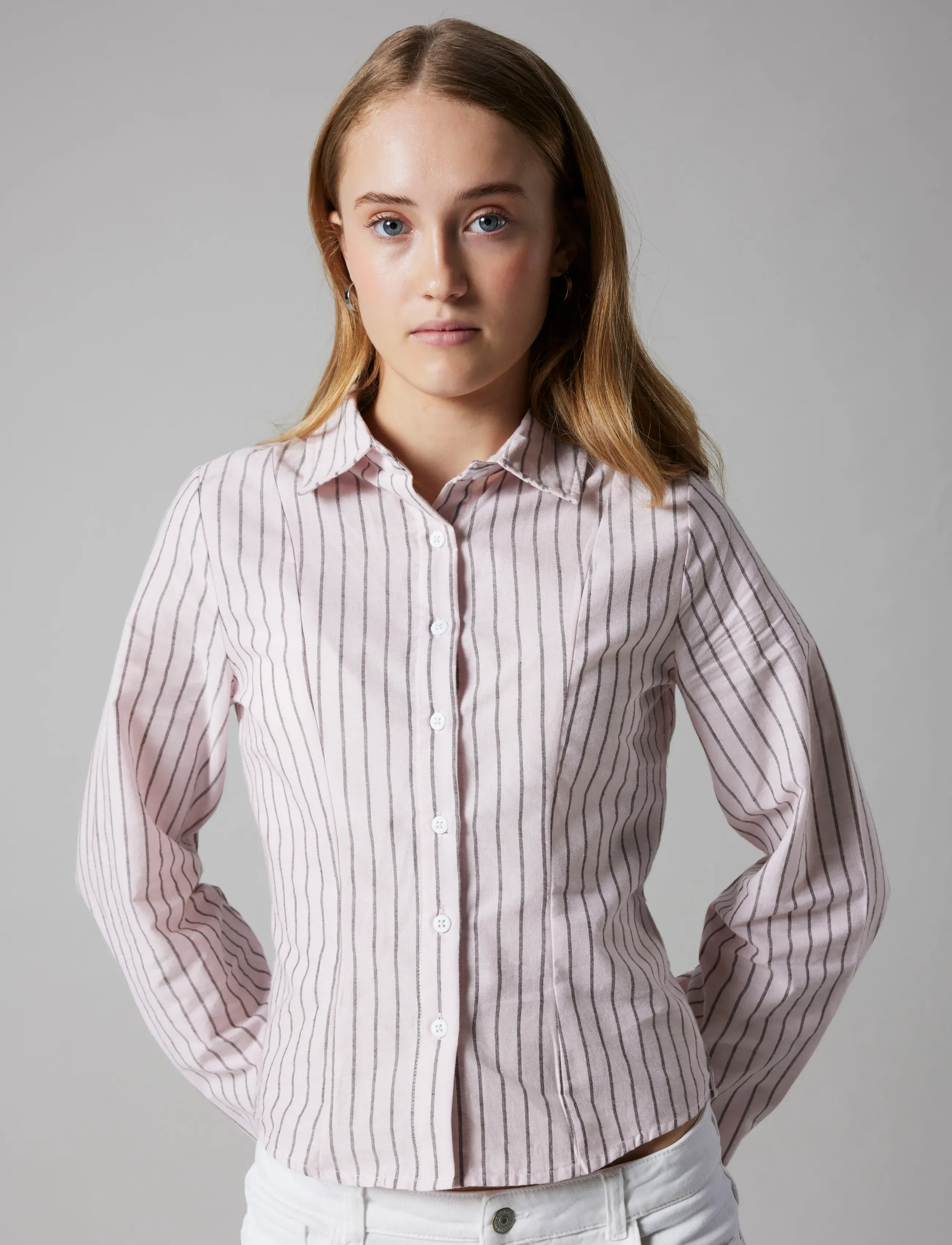 LMTD - NLFKELLE LS FITTED SHIRT - marškiniai ilgomis rankovėmis - pink marshmallow - 4
