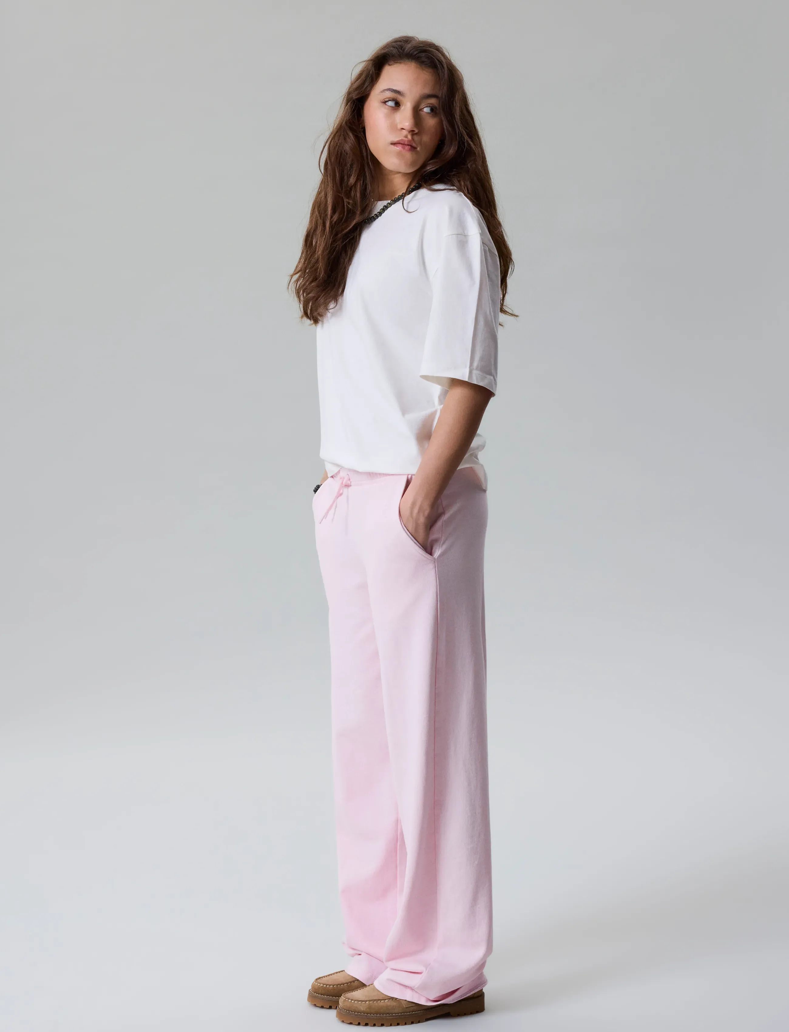 LMTD - NLFHACID LW WIDE PANT - bukser - pink-a-boo - 2
