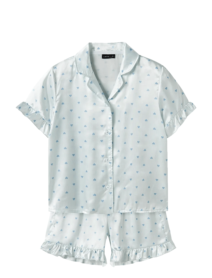 LMTD - NLFNIGHTY SS SHORTS PYJAMAS SET - ice melt - 0