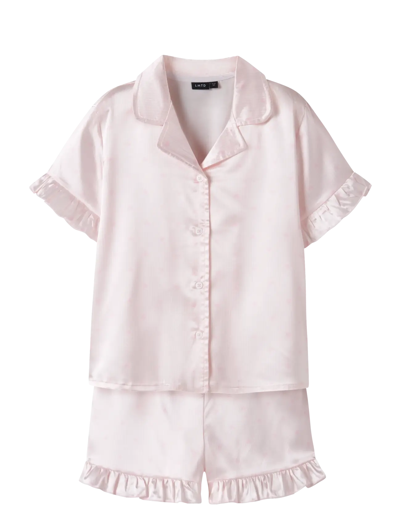 LMTD NLFNIGHTY SS SHORTS PYJAMAS SET - Lapsed 98–134 - PINK MARSHMALLOW / pink/rose