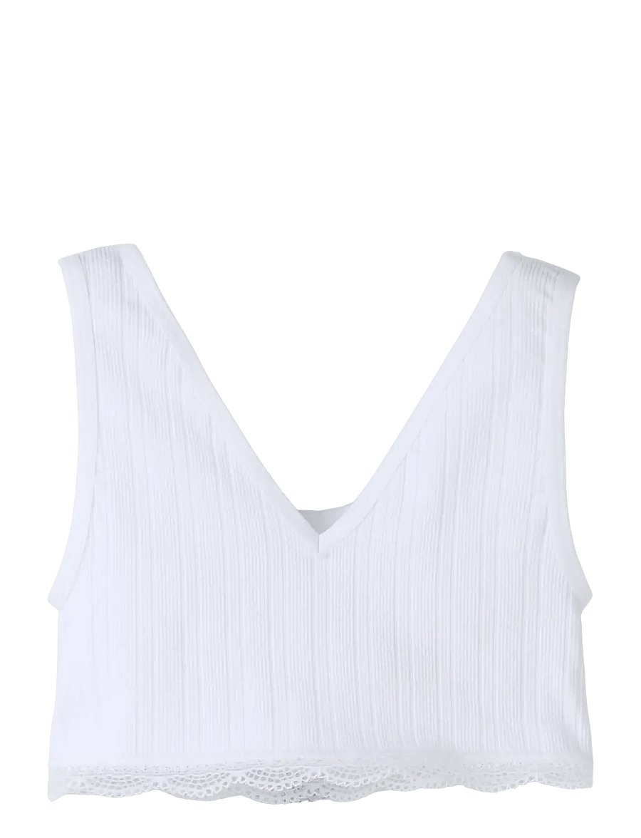 LMTD - NLFHANNI BRALLETTE - oberteile - bright white - 0
