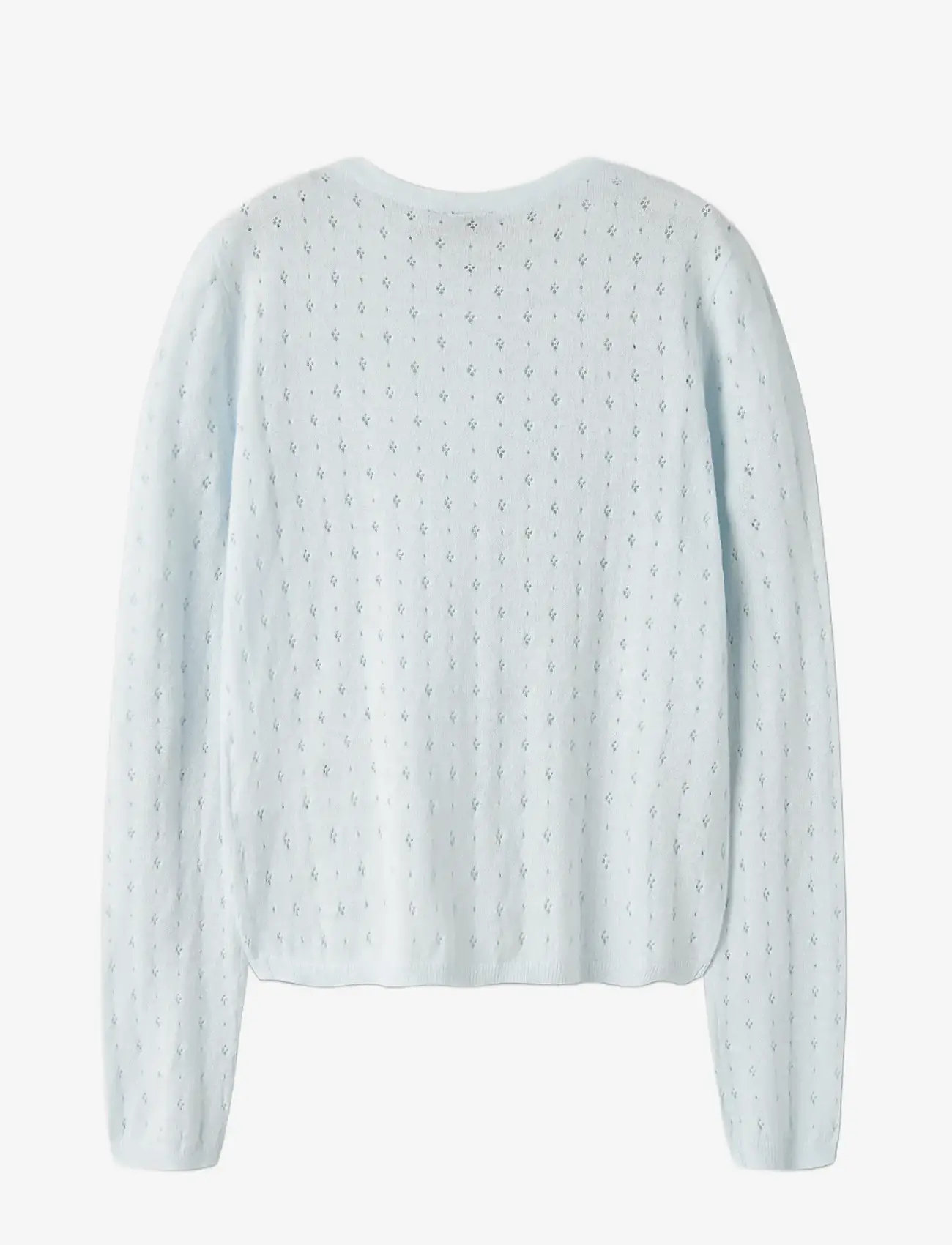 LMTD - NLFHOINT LS SHORT S KNIT CARDIGAN - koftor - ice melt - 1