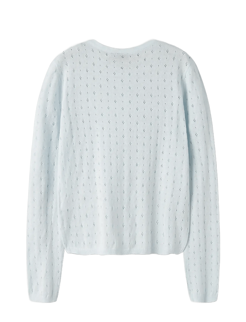 LMTD - NLFHOINT LS SHORT S KNIT CARDIGAN - cardigans - ice melt - 1