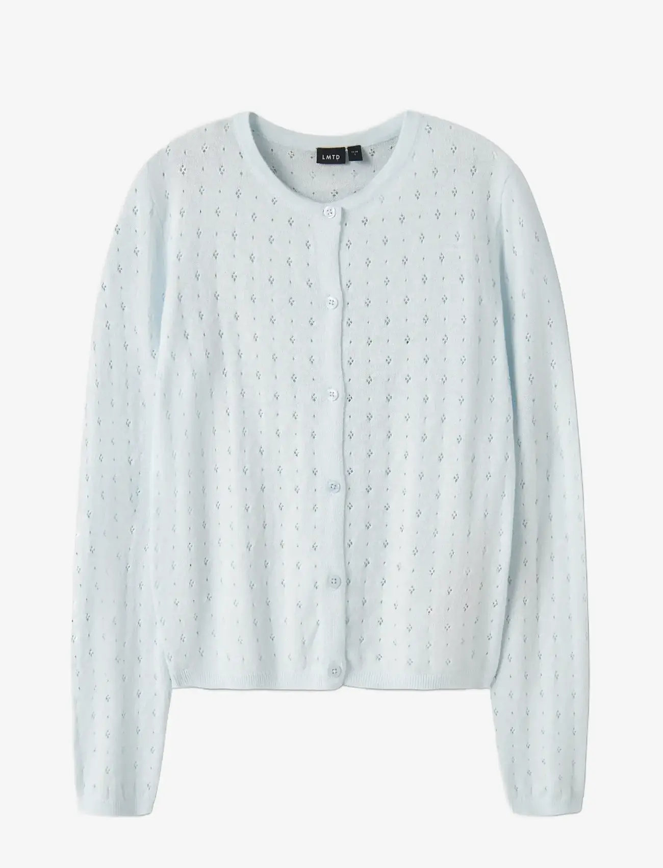 LMTD - NLFHOINT LS SHORT S KNIT CARDIGAN - koftor - ice melt - 2