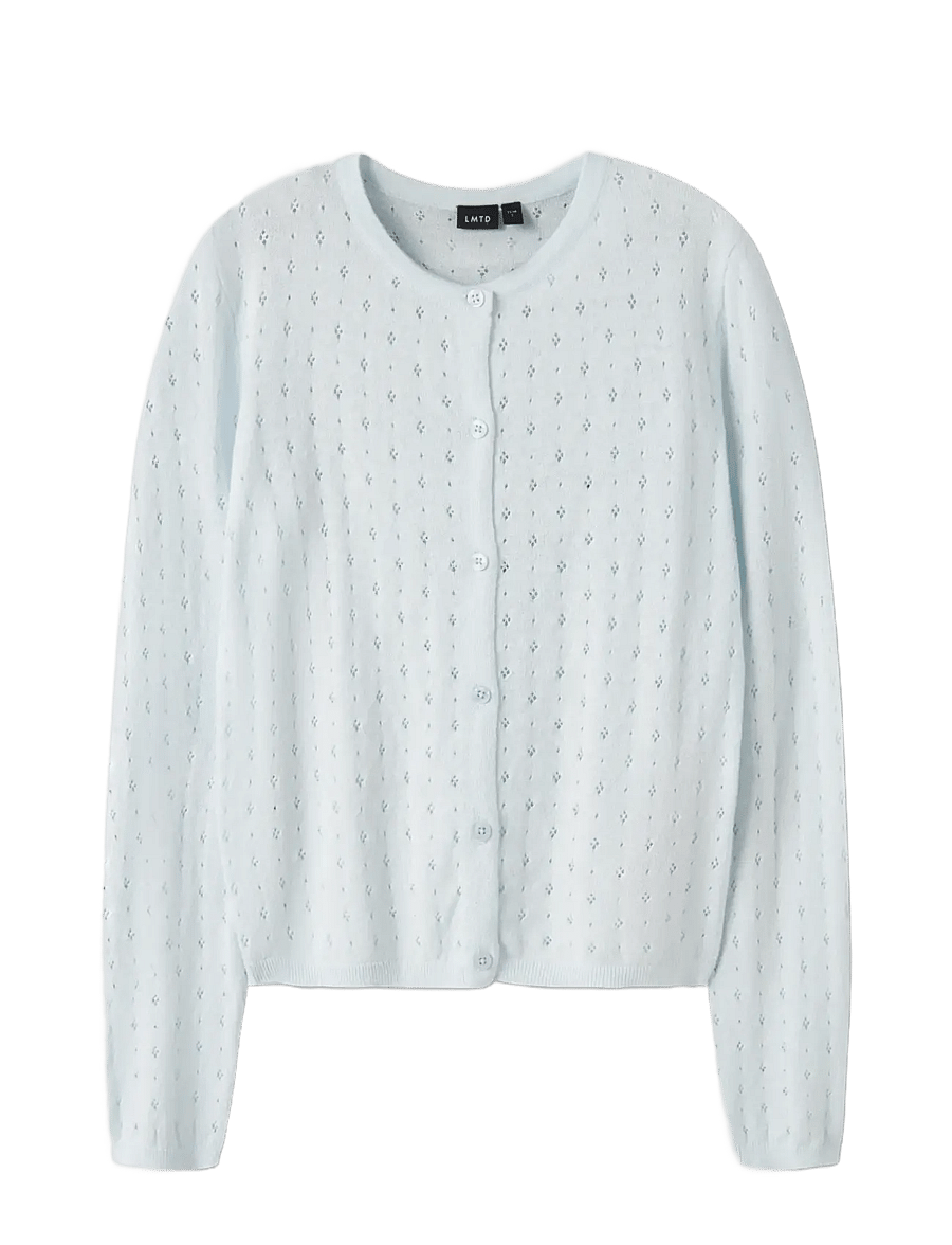 LMTD - NLFHOINT LS SHORT S KNIT CARDIGAN - cardigans - ice melt - 2