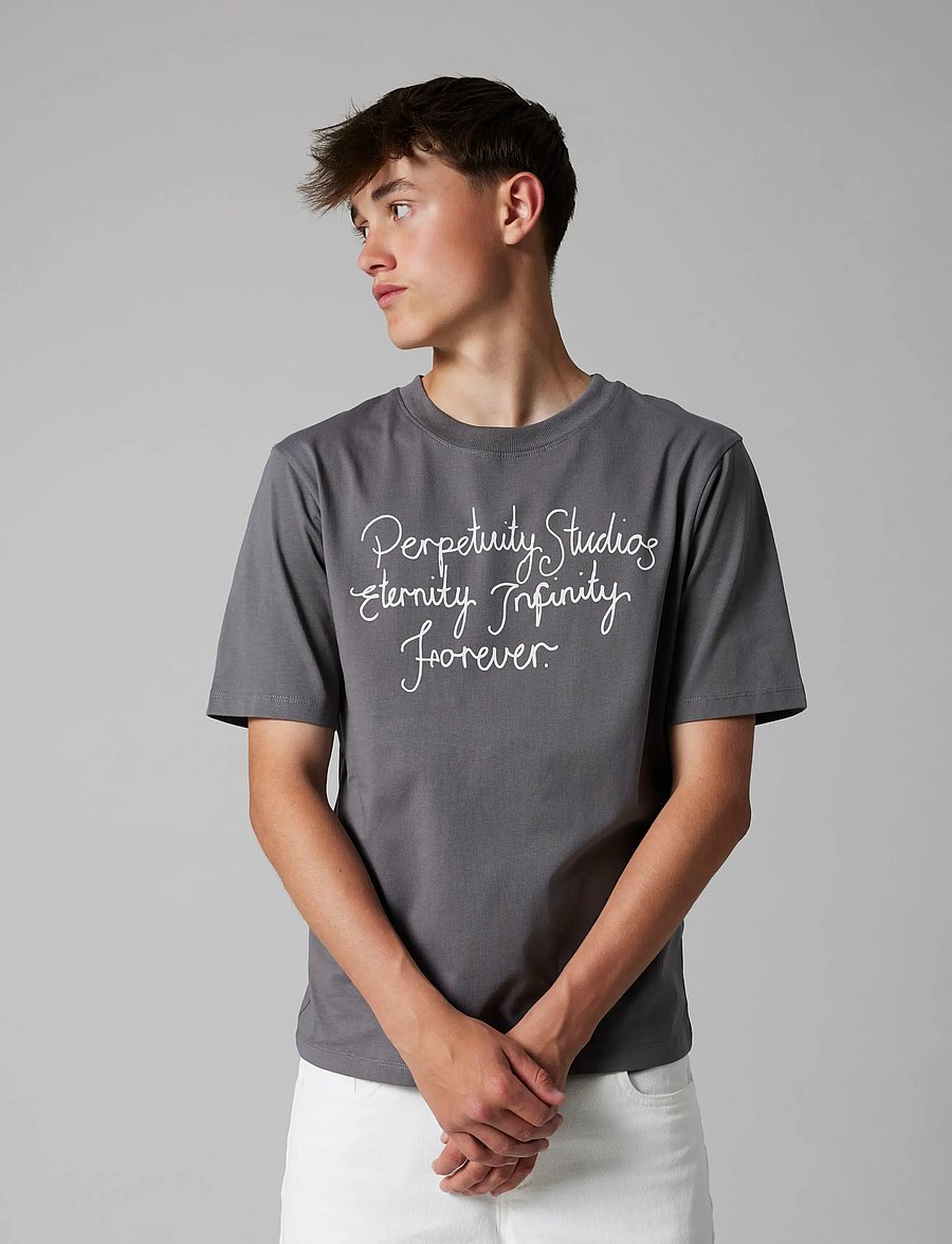 LMTD - NLMHEPPE SS L TOP - korte mouwen - granite grey - 2