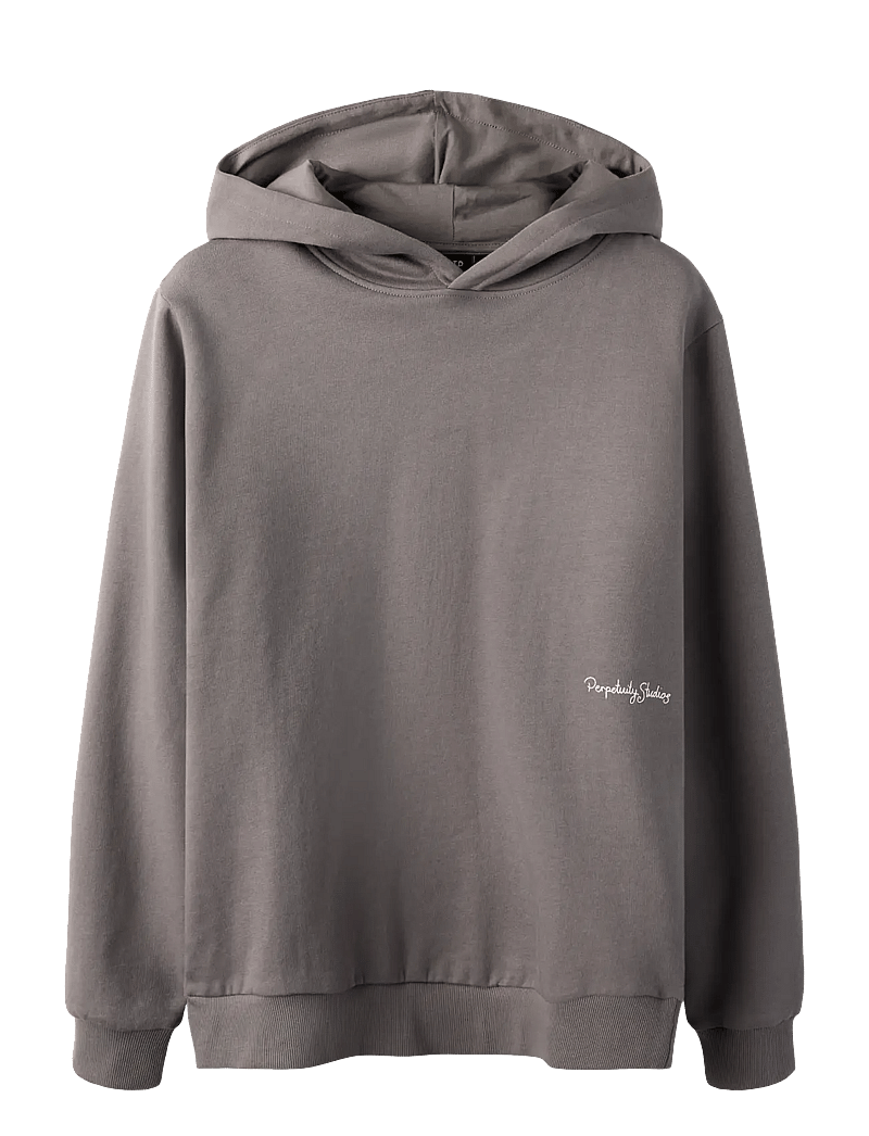 LMTD - NLMHEPPE LS SWEAT W. HOOD - hættetrøjer - granite grey - 0