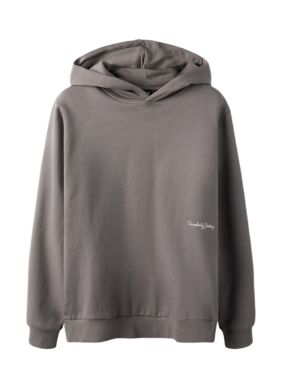 LMTD - NLMHEPPE LS SWEAT W. HOOD - kapuzenpullover - granite grey - 2