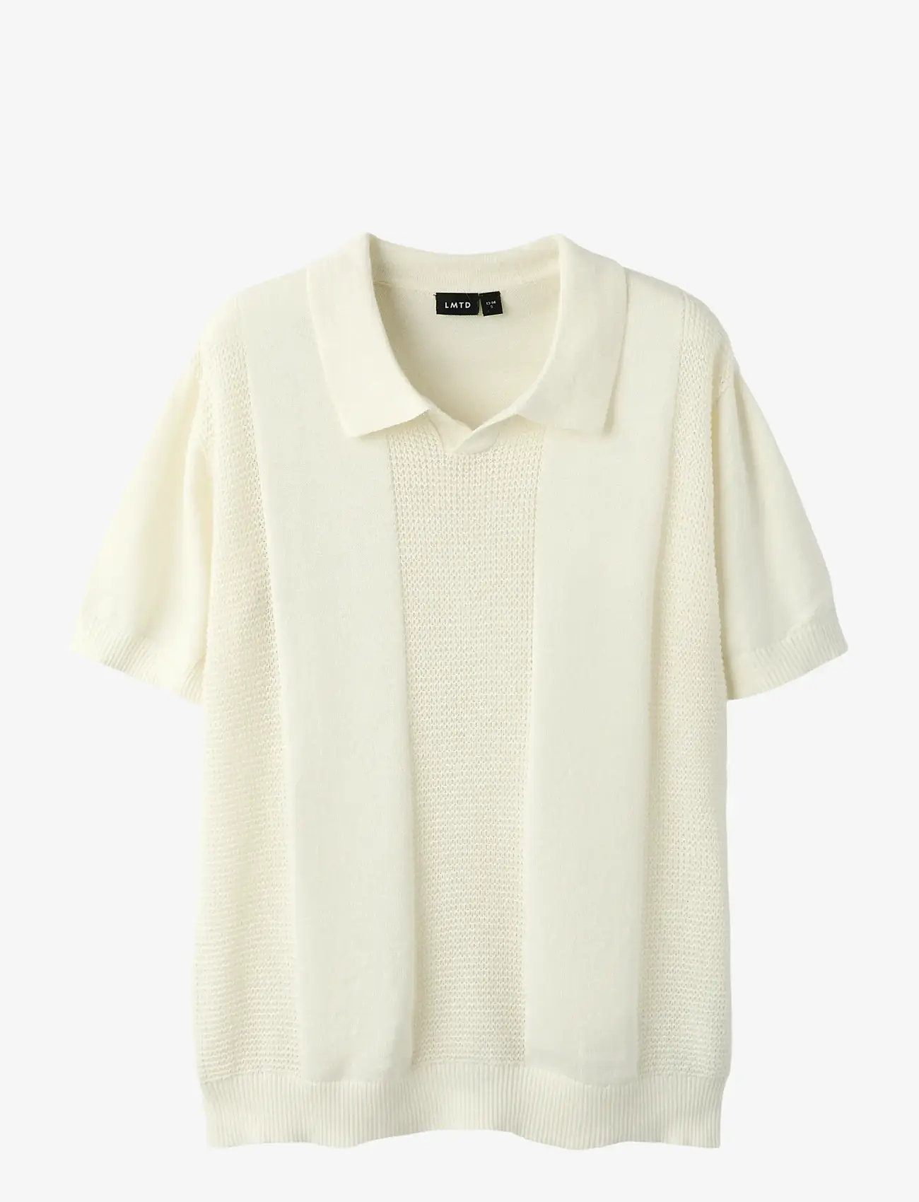 LMTD - NLMHAVO SS POLO KNIT - kortærmede poloer - antique white - 0
