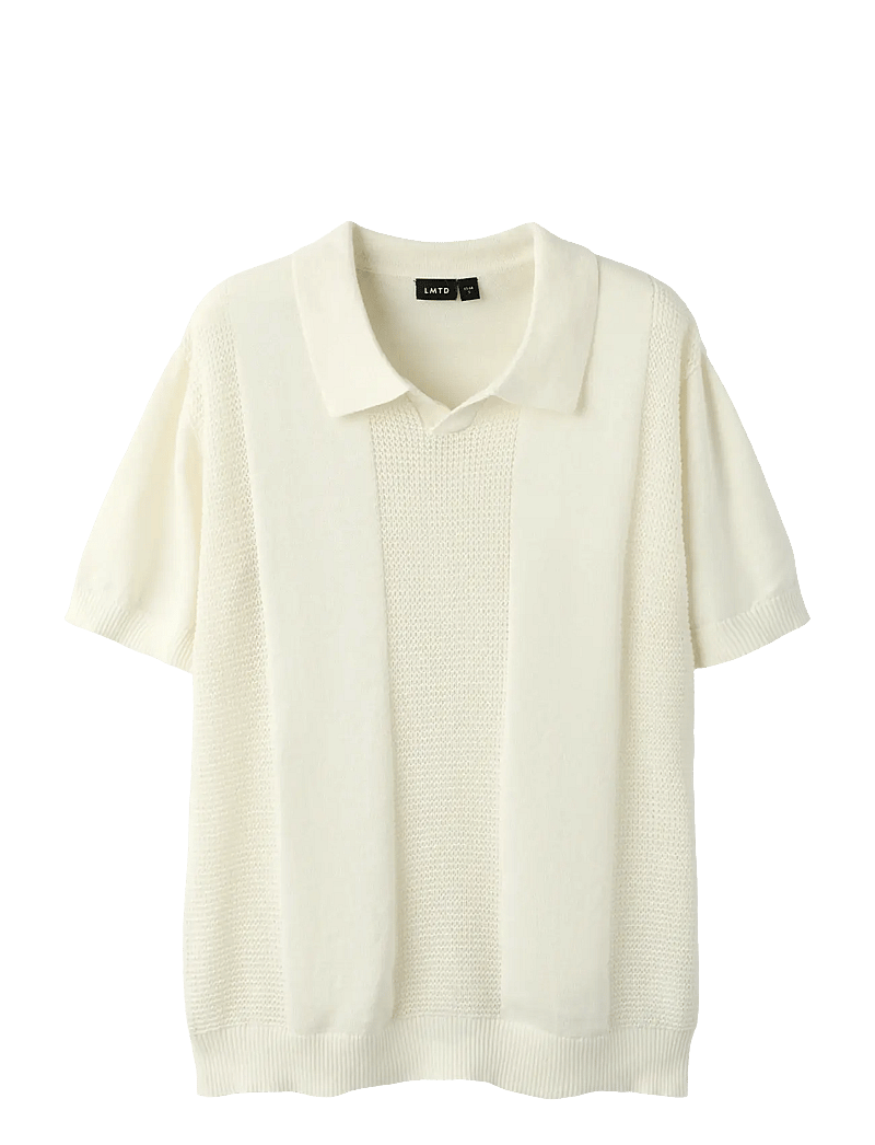 LMTD - NLMHAVO SS POLO KNIT - kurzärmelig - antique white - 0