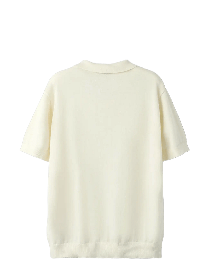 LMTD - NLMHAVO SS POLO KNIT - kurzärmelig - antique white - 1