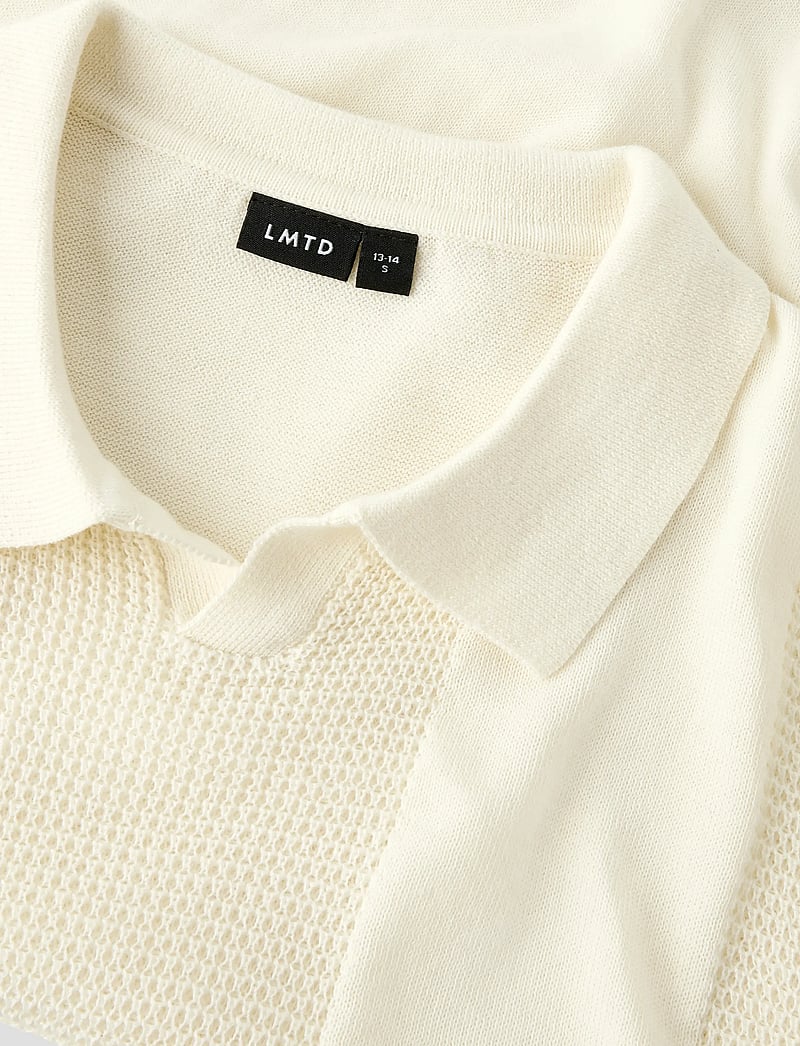 LMTD - NLMHAVO SS POLO KNIT - kurzärmelig - antique white - 4