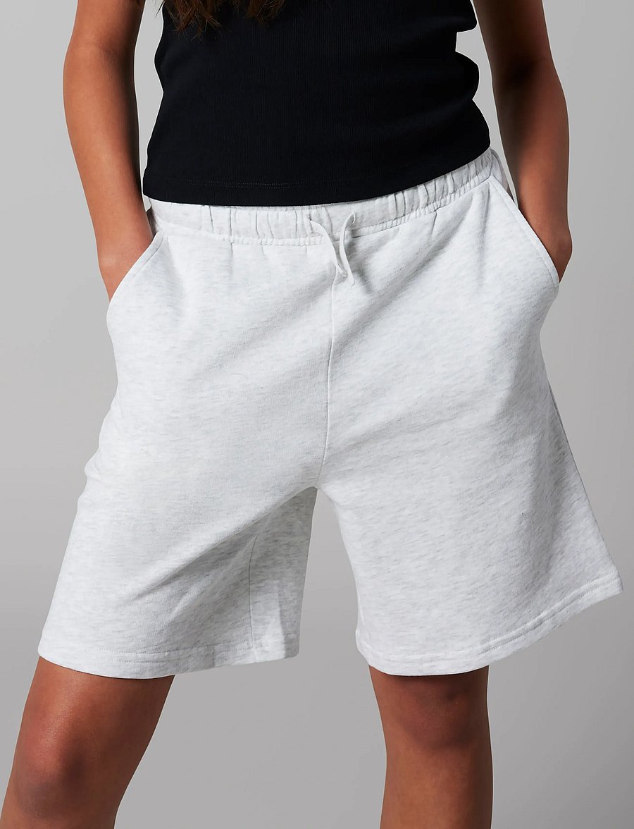 LMTD - NLNNIZU LONG SHORTS NOOS - sweatshorts - light grey melange - 3