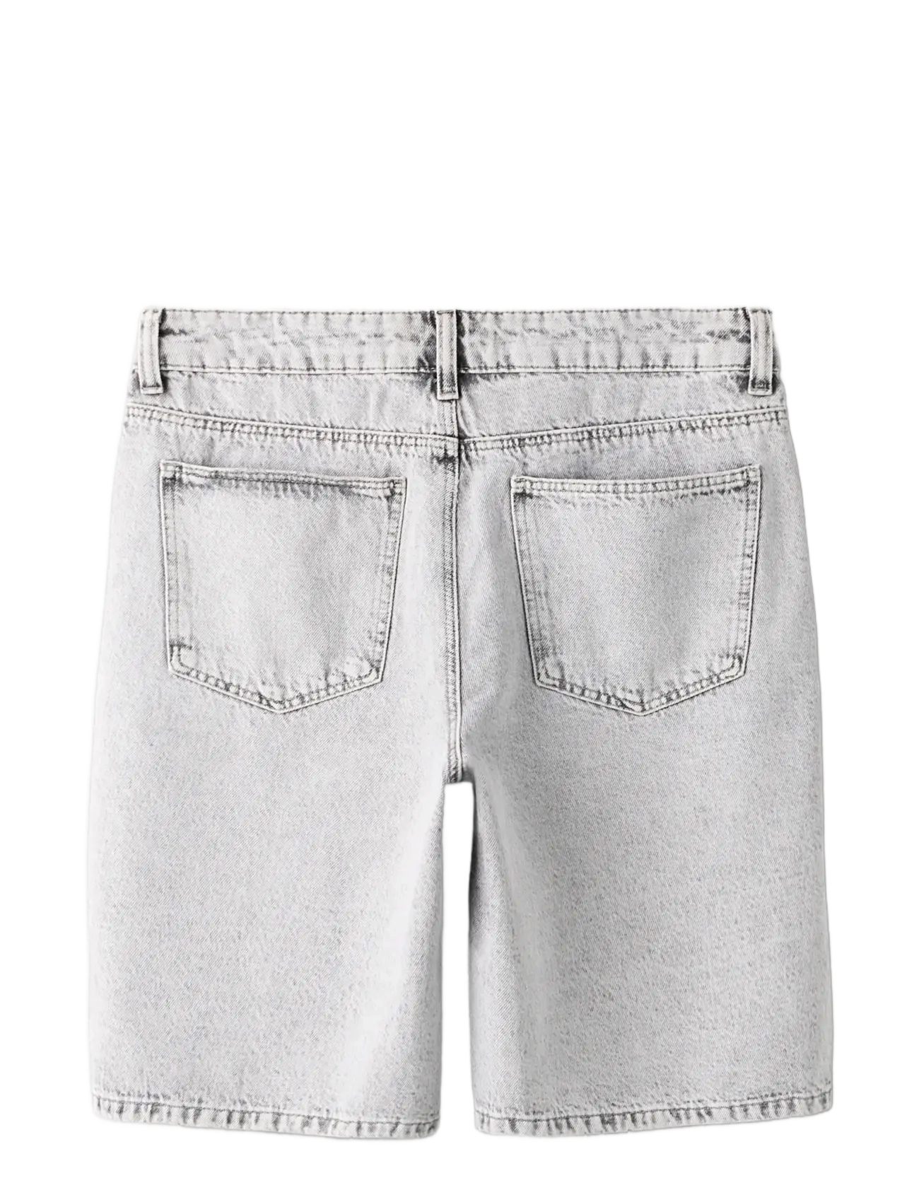LMTD - NLNBIRM DNM R LONG SHORTS NOOS - gallastuttbuxur - light grey denim - 1