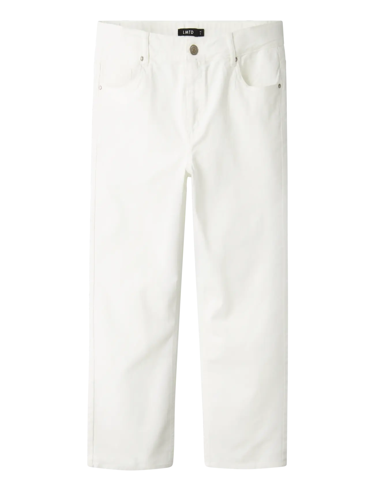 LMTD NLNBICE TWI R STRAIGHT PANT NOOS - Regular jeans - BRIGHT WHITE / white