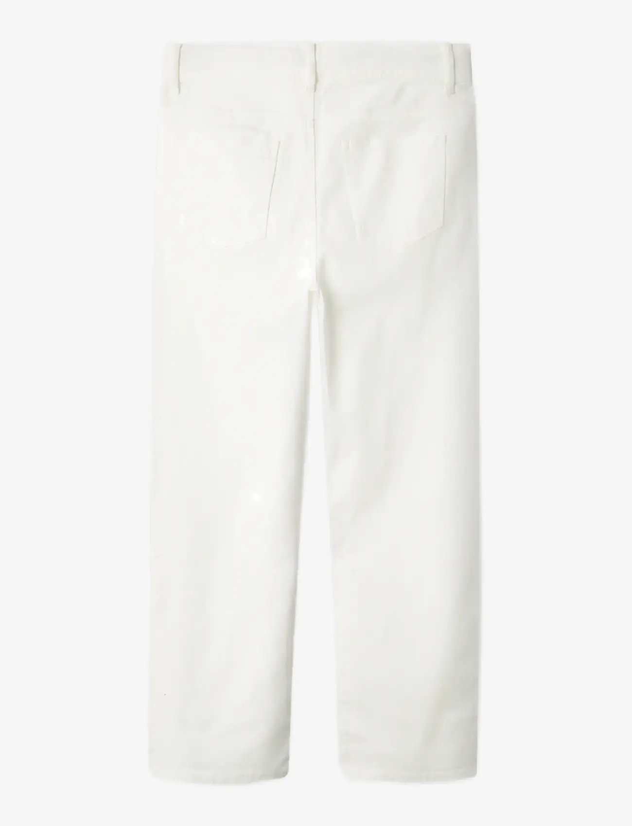 LMTD - NLNBICE TWI R STRAIGHT PANT NOOS - regular jeans - bright white - 1