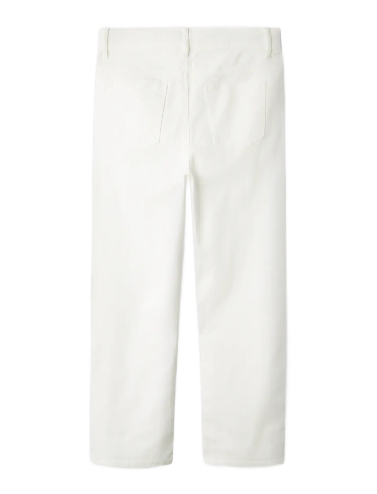 LMTD - NLNBICE TWI R STRAIGHT PANT NOOS - regular jeans - bright white - 1