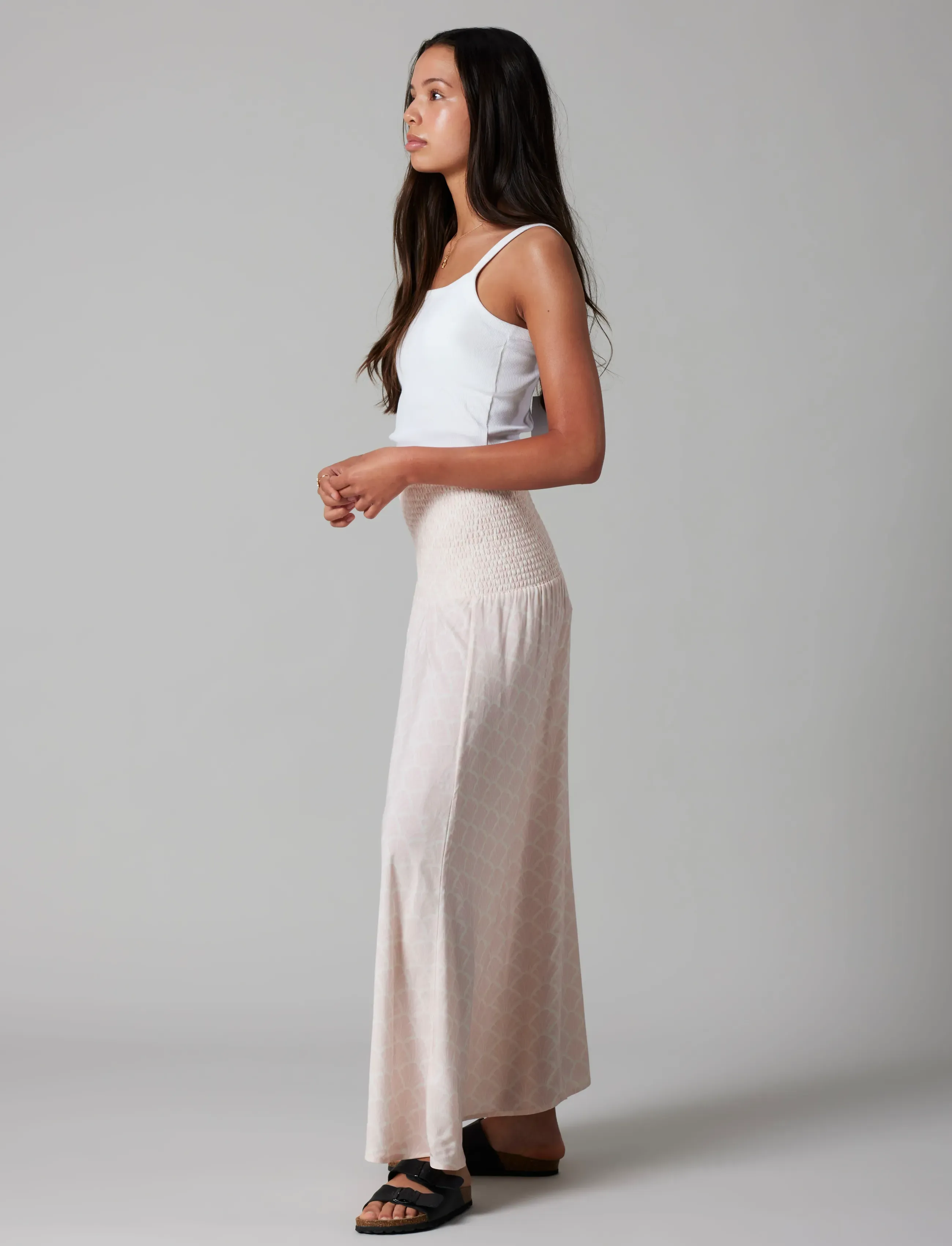 LMTD - NLFZANDY MAXI SKIRT - maxi röcke - antique white - 4