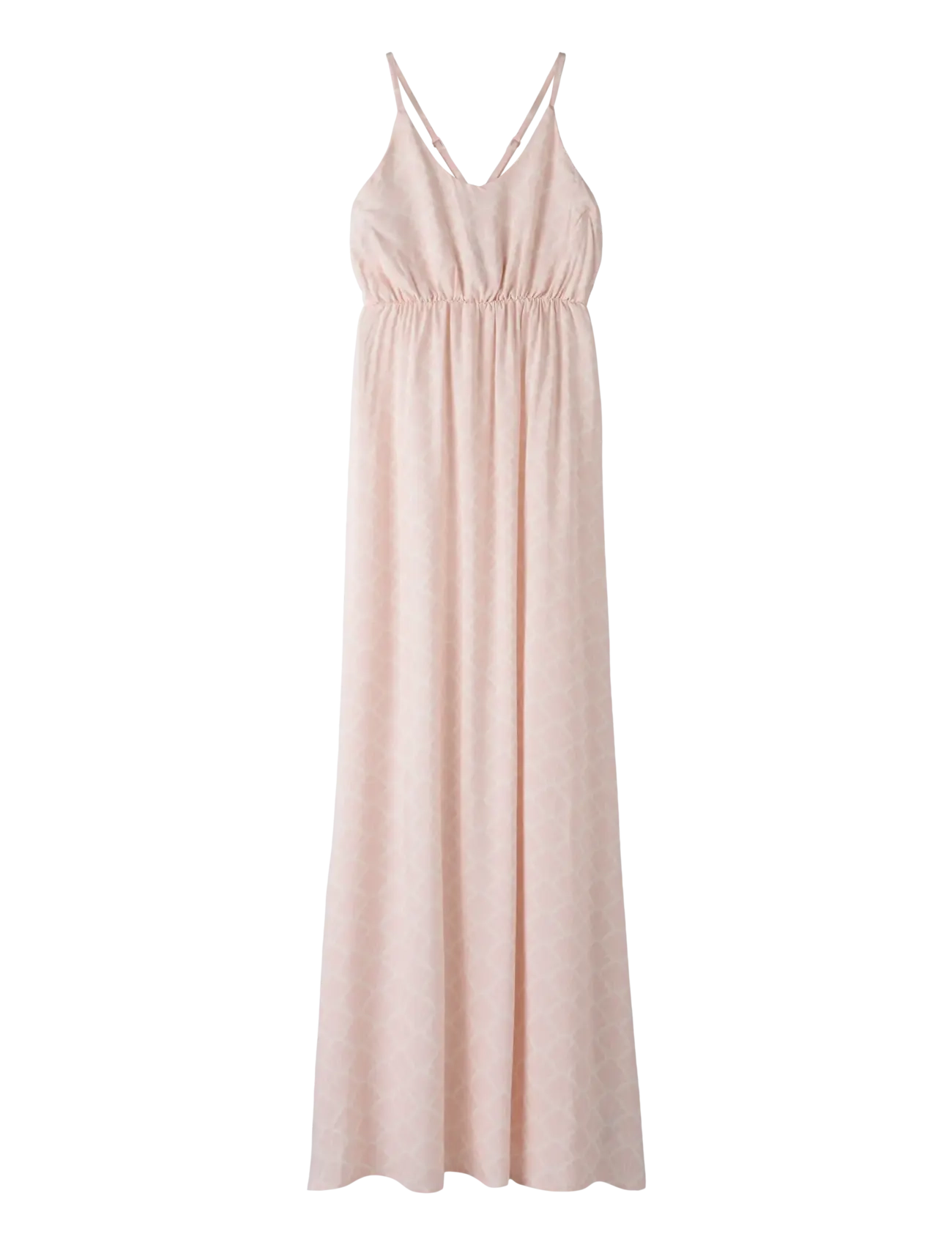 LMTD NLFZANDY MAXI DRESS - Tøj - ANTIQUE WHITE / pink/rose