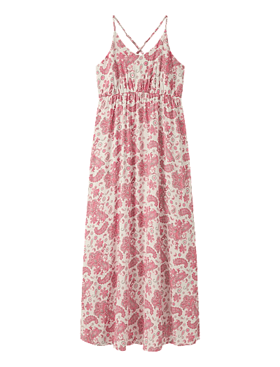 LMTD NLFZANDY MAXI DRESS - Sleeveless casual dresses - GEORGIA PEACH / cream