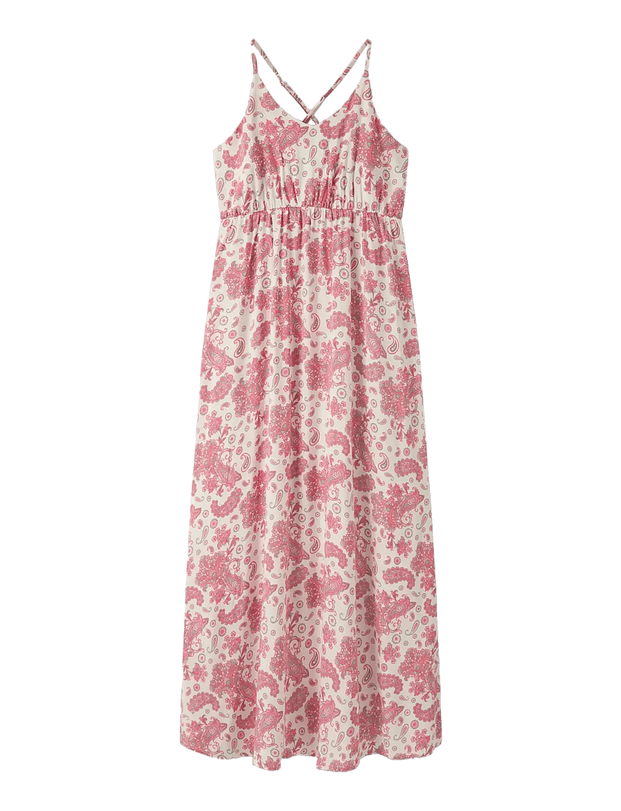 LMTD - NLFZANDY MAXI DRESS - varrukateta vabaajakleidid - georgia peach - 2