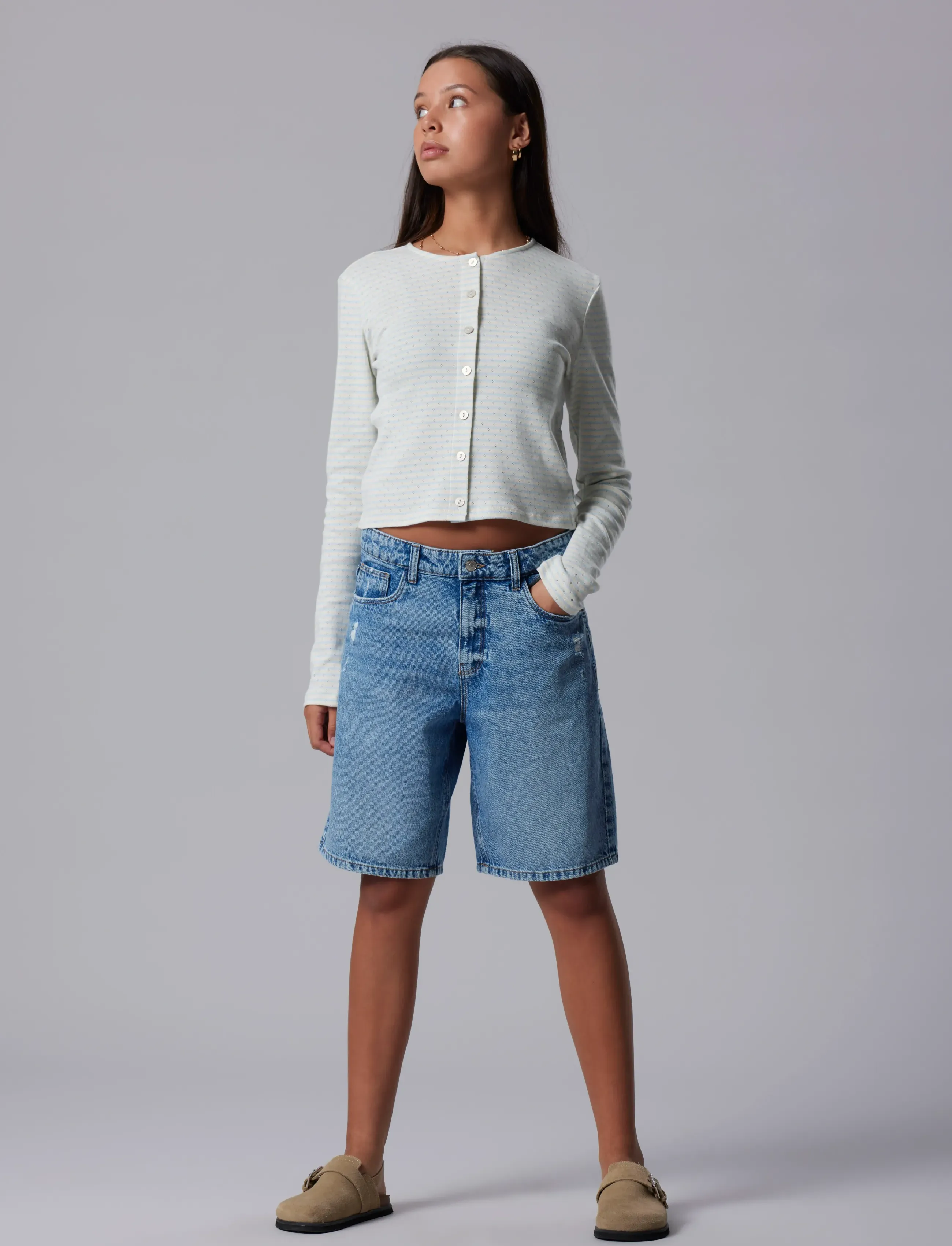 LMTD - NLFSEHER LS S CARDIGAN - gilets - ice water - 3