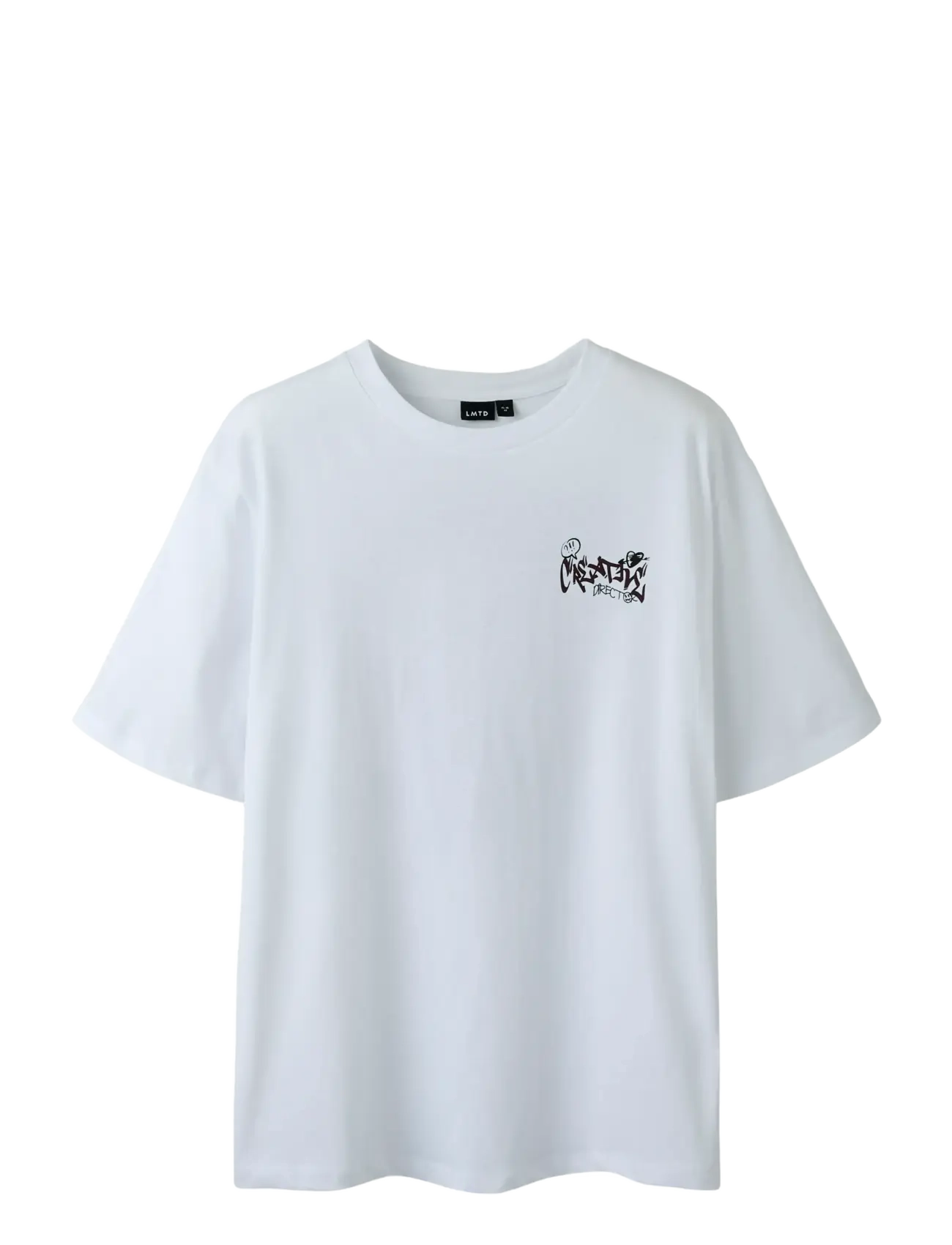 LMTD NLNRABIL SS L TOP - Teens 9 bis 14 Jahren - BRIGHT WHITE / blue