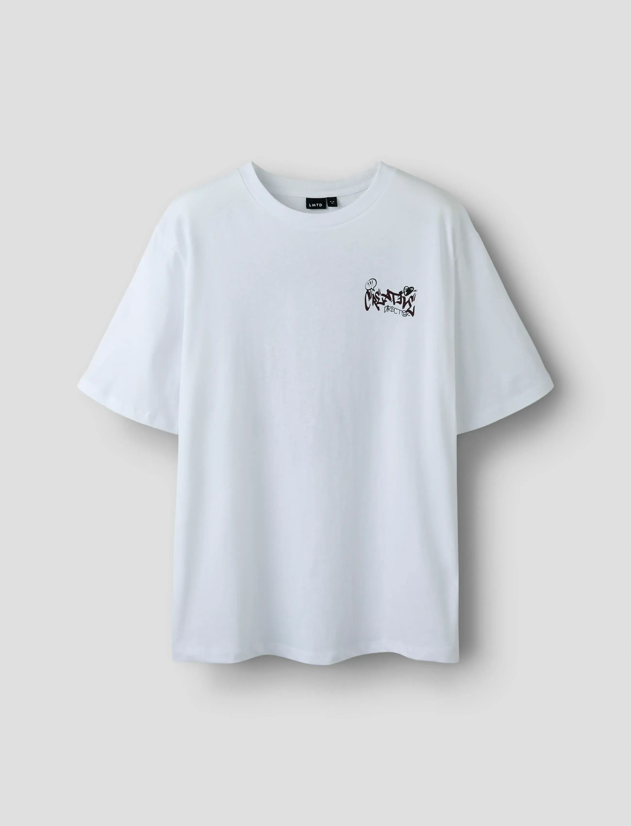 LMTD NLNRABIL SS L TOP - Oberteile & T-Shirts - BRIGHT WHITE / blue