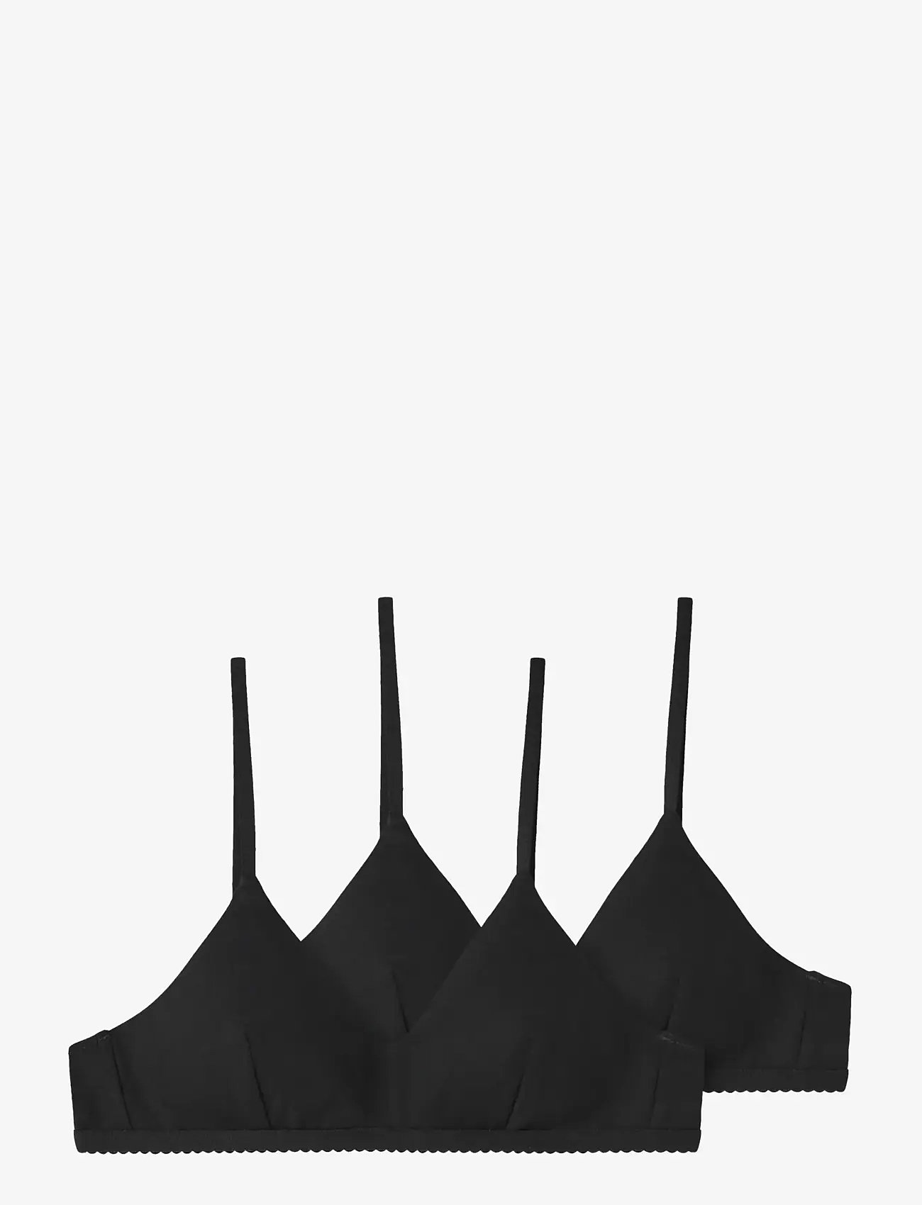 LMTD - NLFNANTELLE BRALETTE 2P - tops - black - 0