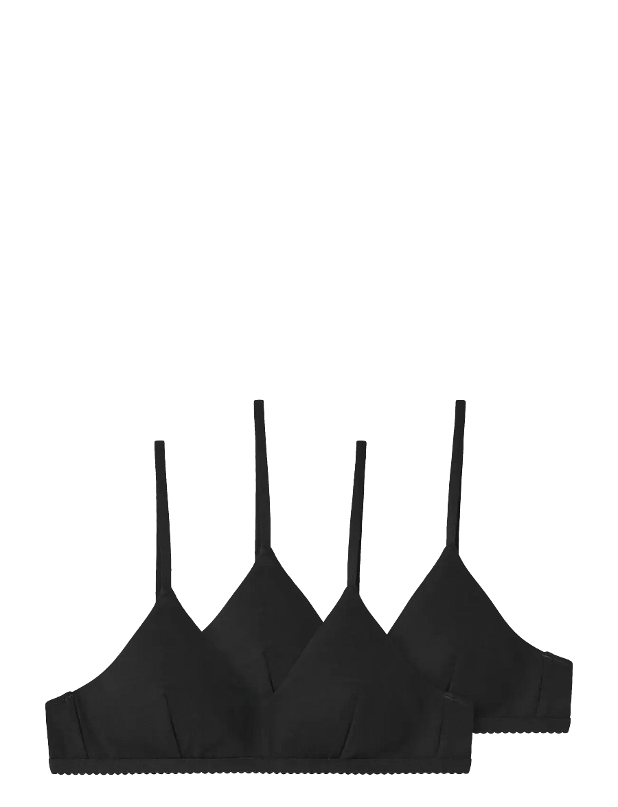 LMTD - NLFNANTELLE BRALETTE 2P - overdele - black - 0
