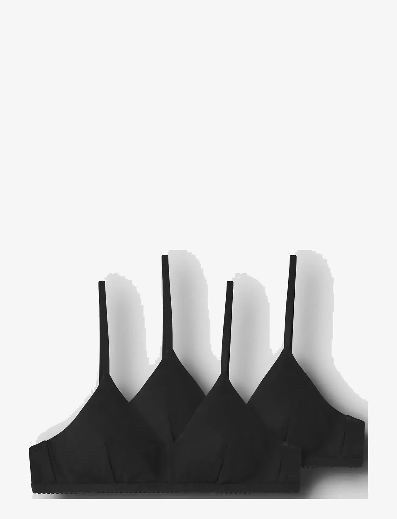 LMTD - NLFNANTELLE BRALETTE 2P - tops - black - 3