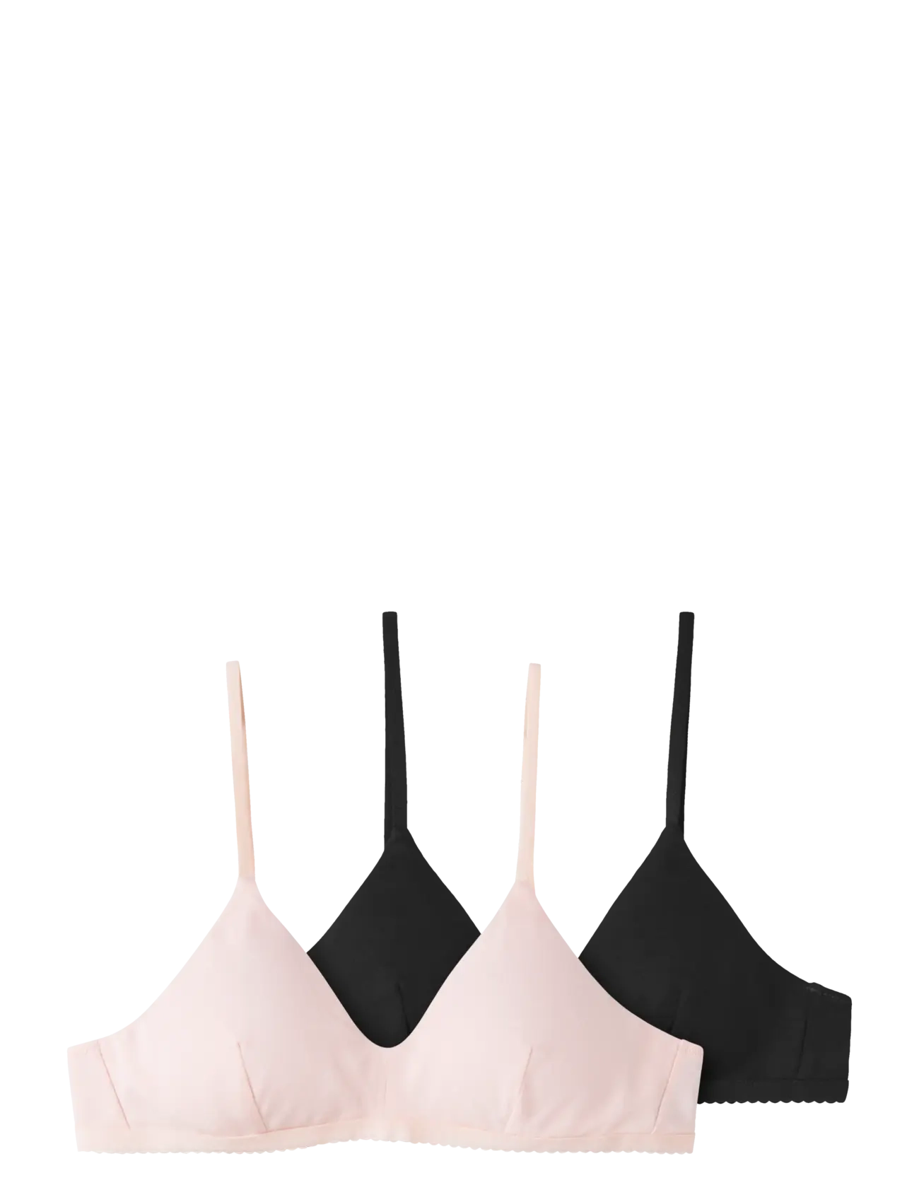 LMTD NLFNANTELLE BRALETTE 2P - Tøj - CRYSTAL PINK / black