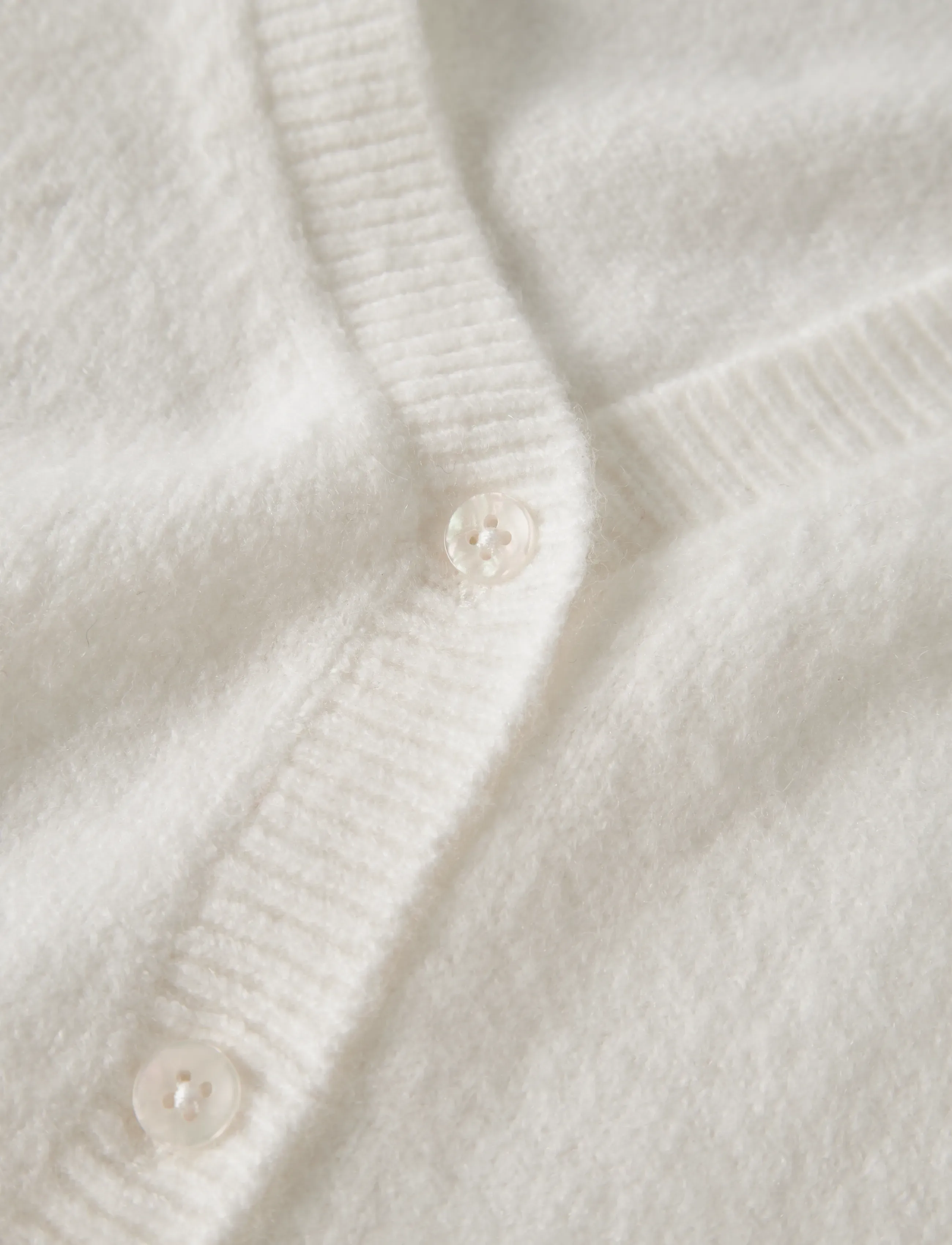 LMTD - NLFLODET SS SHORT S KNIT V CARDIGAN - cardigans - white alyssum - 4